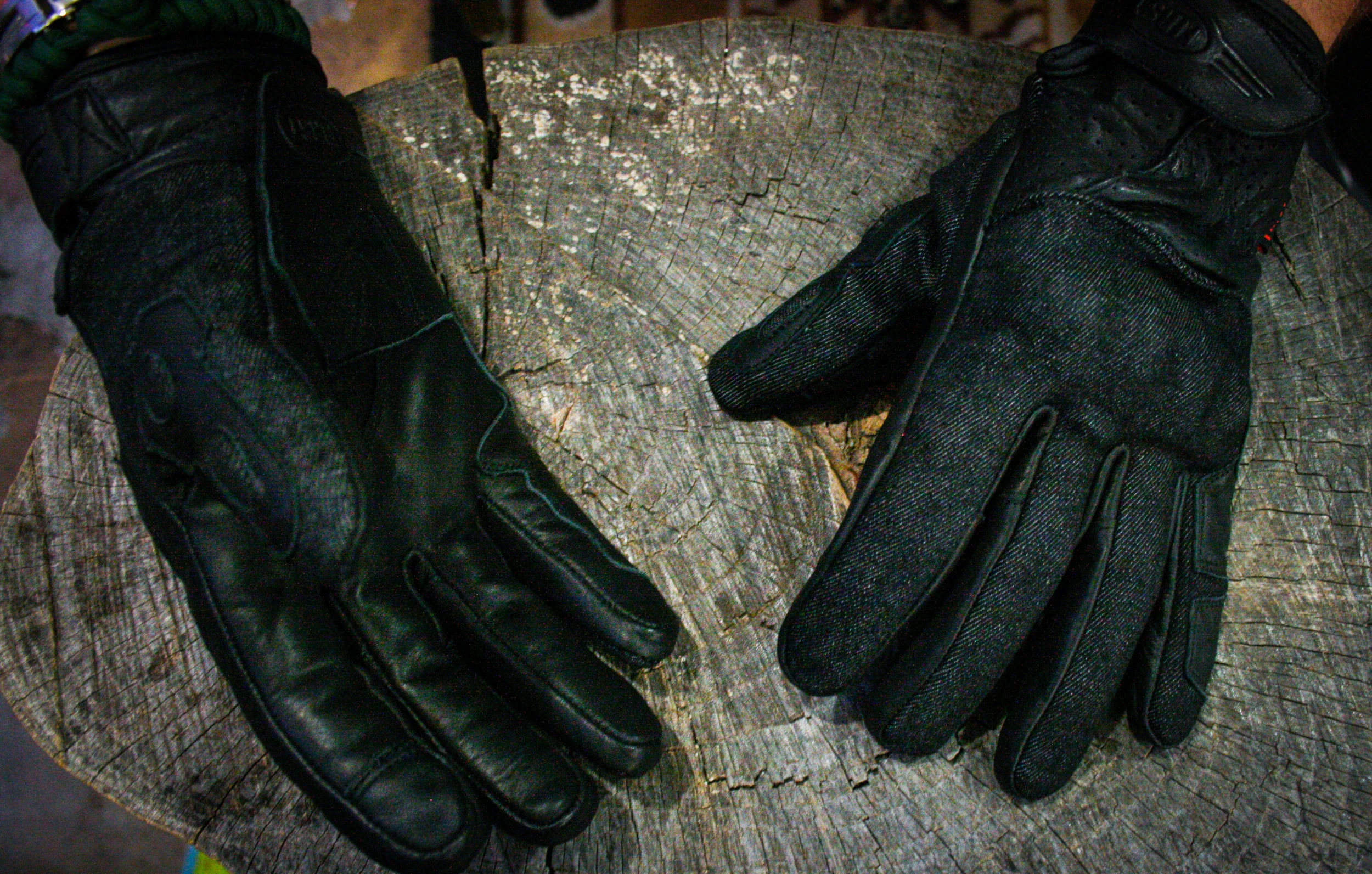 Black Denim and Leather with Knuckles XS-3X