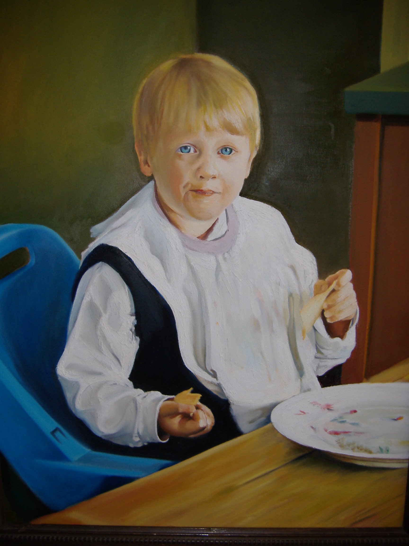 Young boy with Chips
