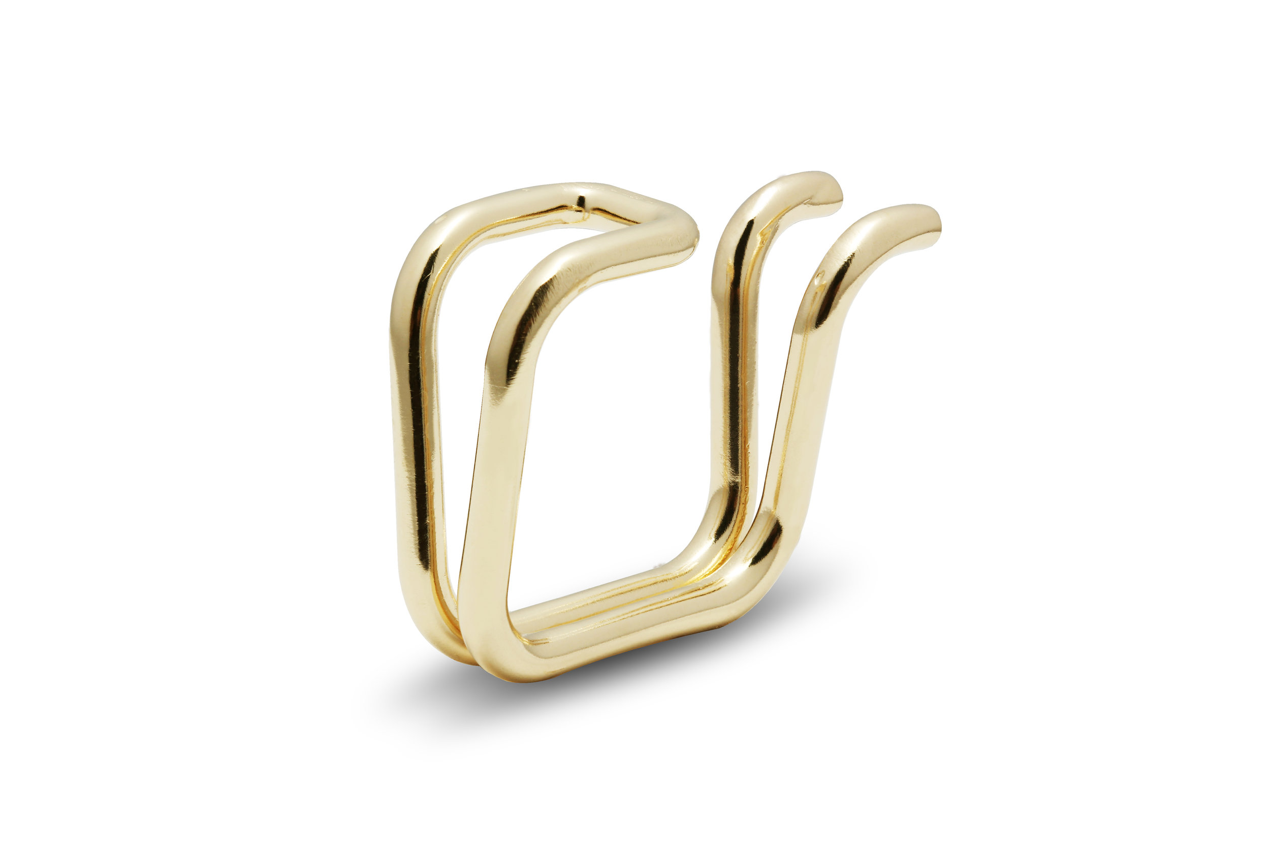 BRNO RING | 10 karat yellow gold ring inspired by Ludwig Mies van der Rohe's Brno chair