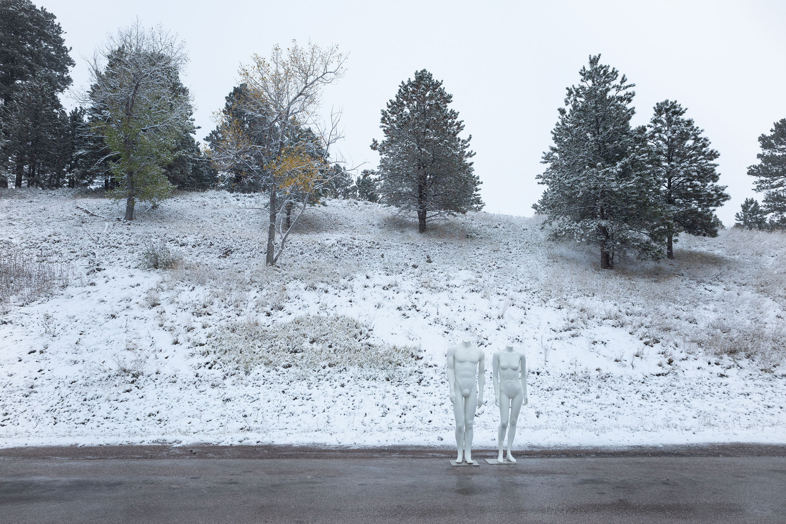 First snow. It was early in the season for snow. For Carmen and Ollie it was just magical.