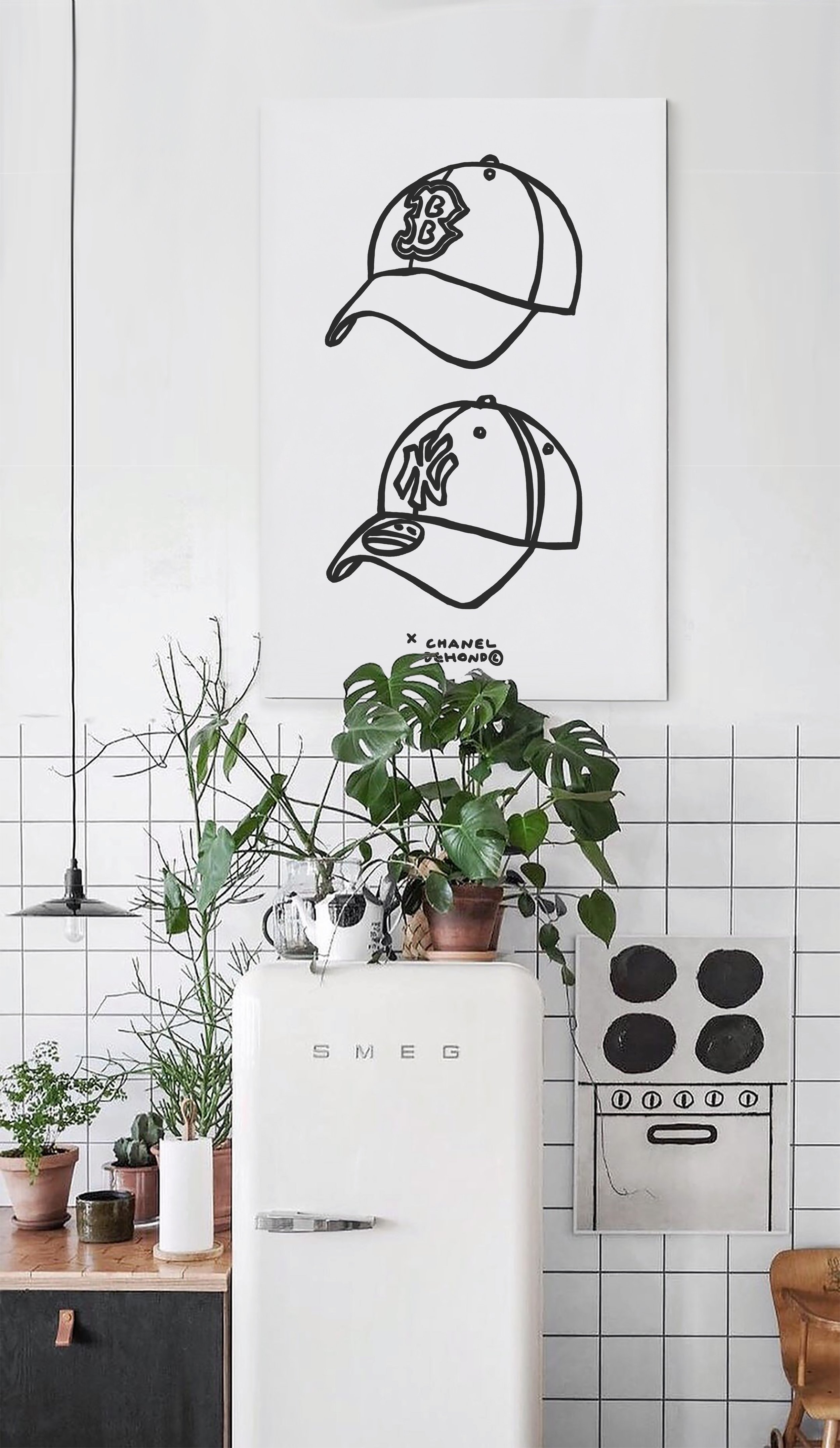 Canvas in Kitchen Red Sox-Yankees by Chanel Dehond.jpg