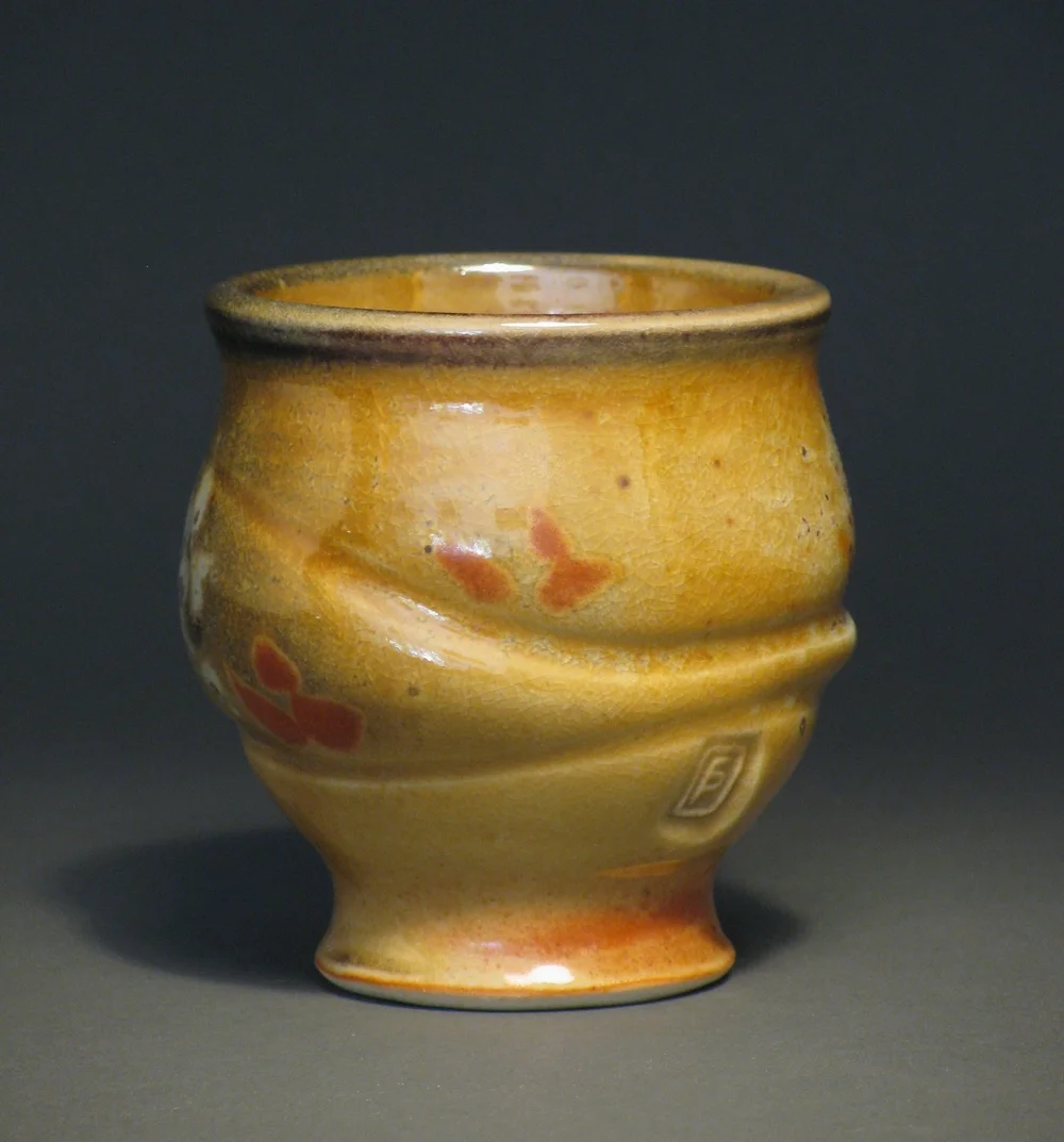Teacup 3" tall Glaze: Davis shino