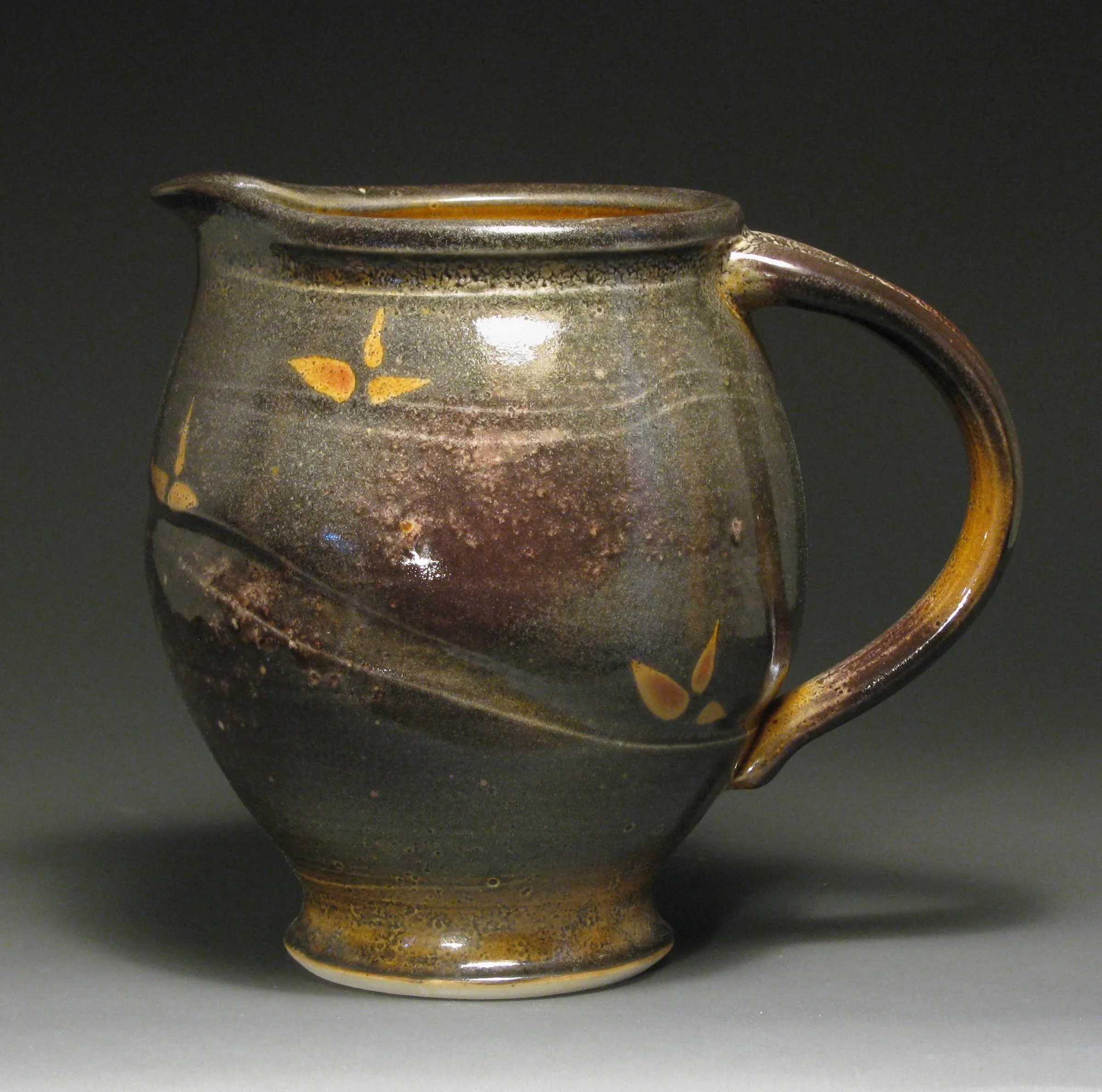 Pitcher 10" tall Glaze: Davis shino