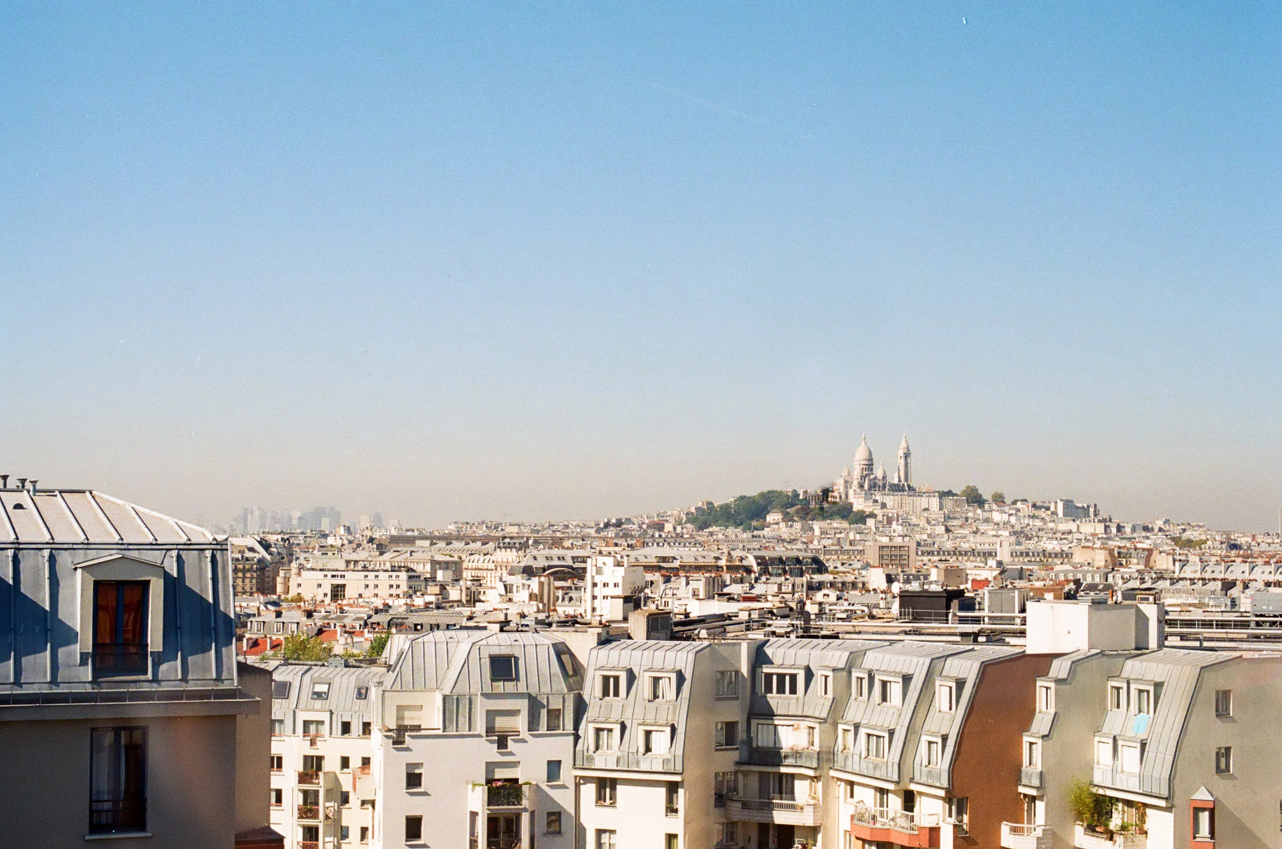 My first peak of the city, from the rooftop of the Generator Hostel .