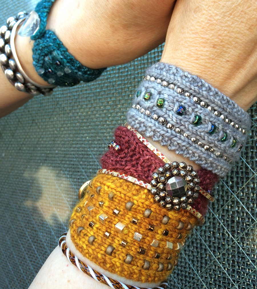 Beaded Buttoned Bracelets