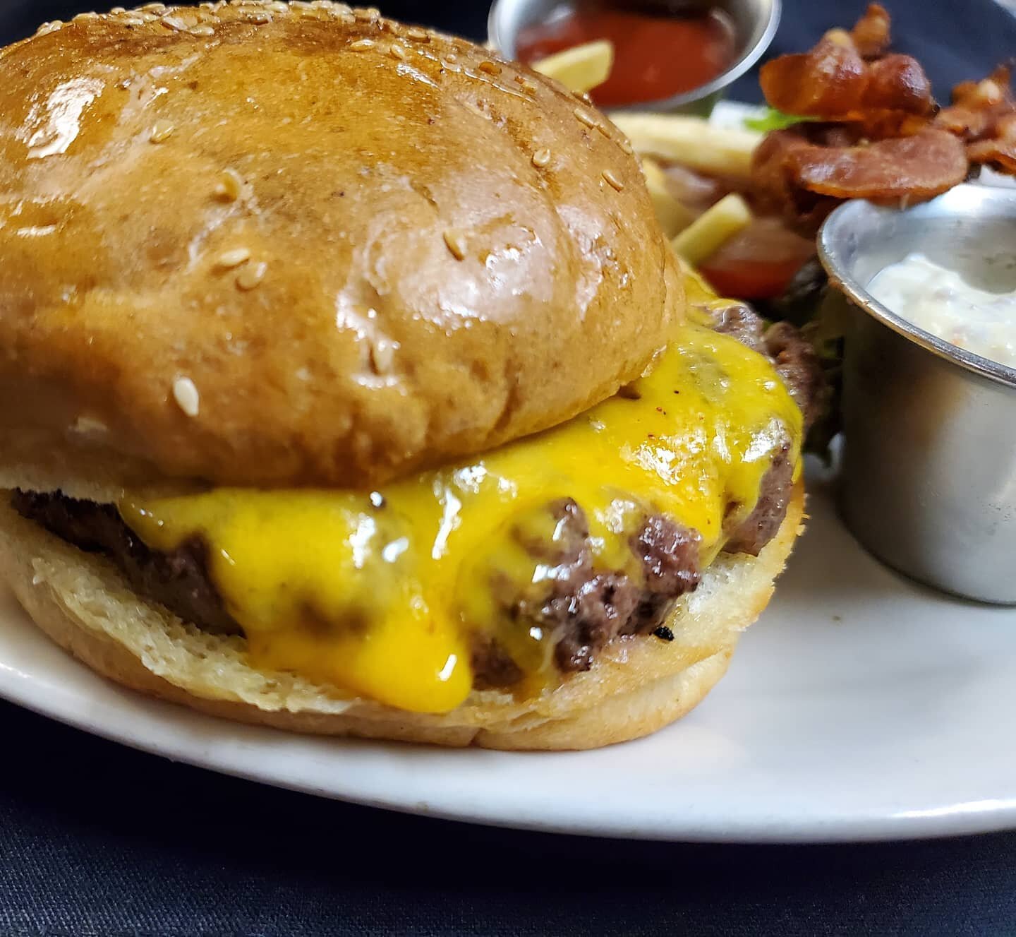 A must have for lunch or dinner! A Sevy's  Cheeseburger always hits the spot