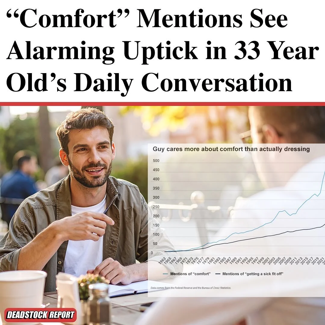 SPOOKY SEASON: According to new data that his friends find ironically discomforting, Michael has entered the &ldquo;comfort era&rdquo; of his life. While the initial report shows a gradual trend, experts point out a distinct spike in &ldquo;comfort&r