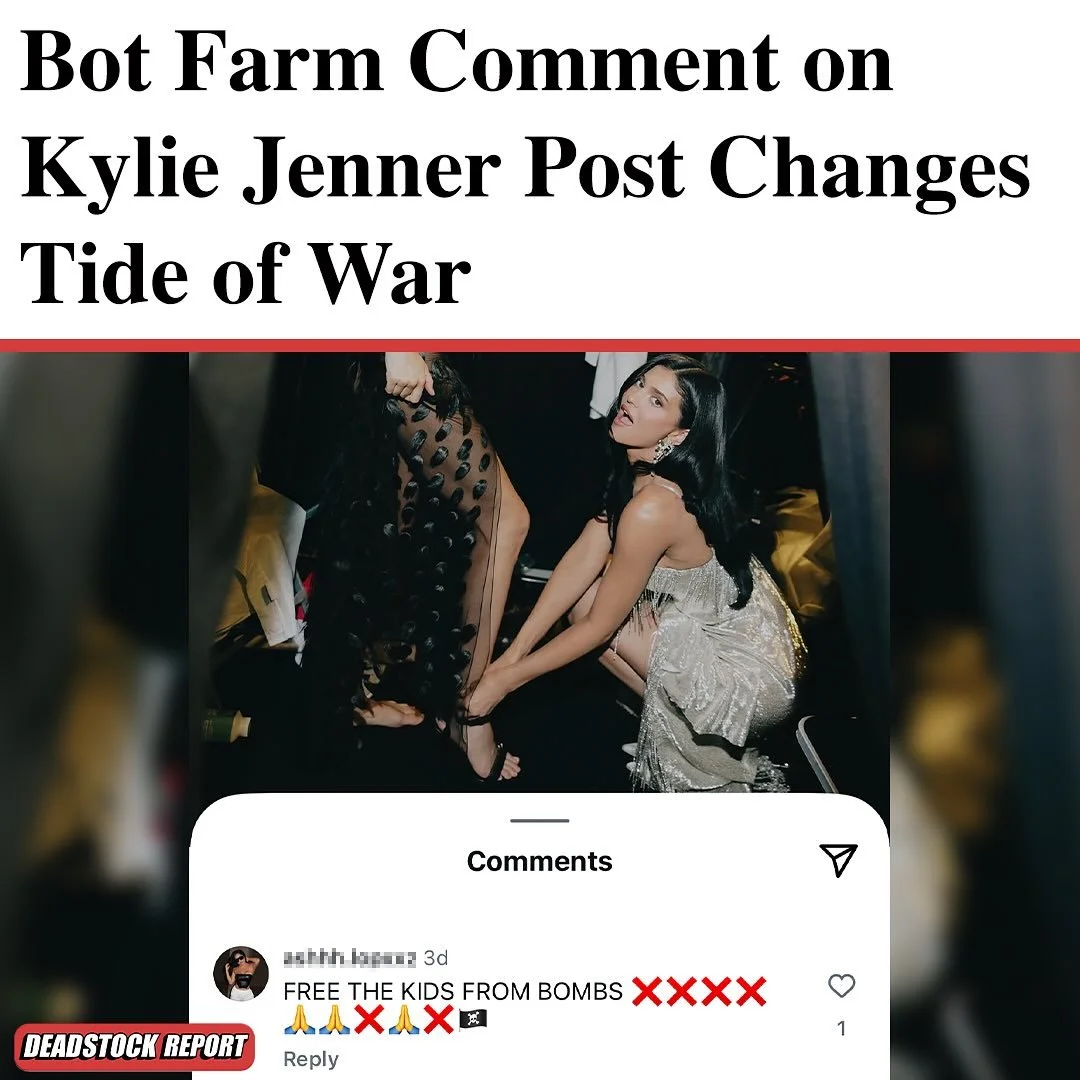 RATIO&rsquo;D: It&rsquo;s a move some are calling the first Instagram-powered ceasefire of all time. @luvkylieee637, the bot behind the movement, made history after being the sixth comment of 49 to generically pander to &ldquo;end the conflict.&rdquo