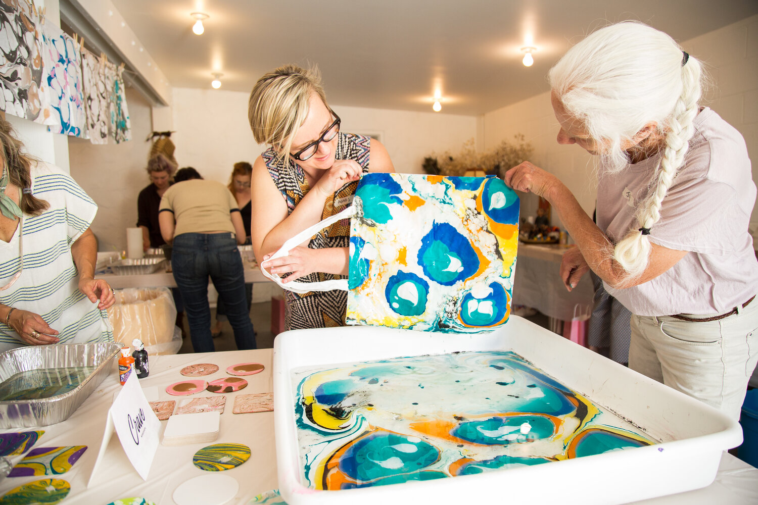 New: Marbleized Art Paint Pouring - AR Workshop