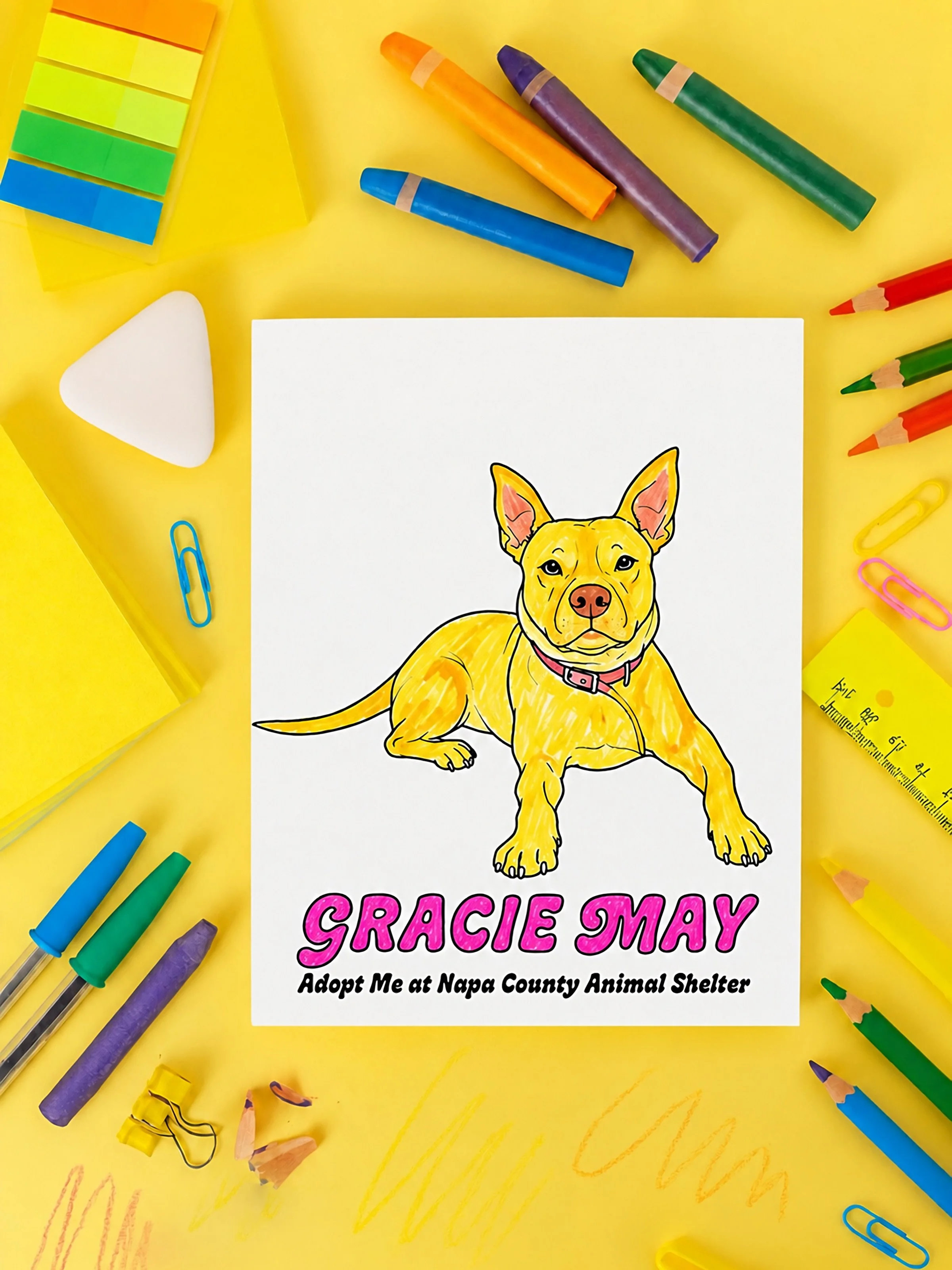 CREATIVITY DOESN&rsquo;T HAVE TO BE COMPLICATED. 🎨🐾

A coloring page. A handful of markers. Ten quiet minutes.

That&rsquo;s part of what I love about my newest Portraits with Purpose project: a free coloring book featuring dogs currently waiting f