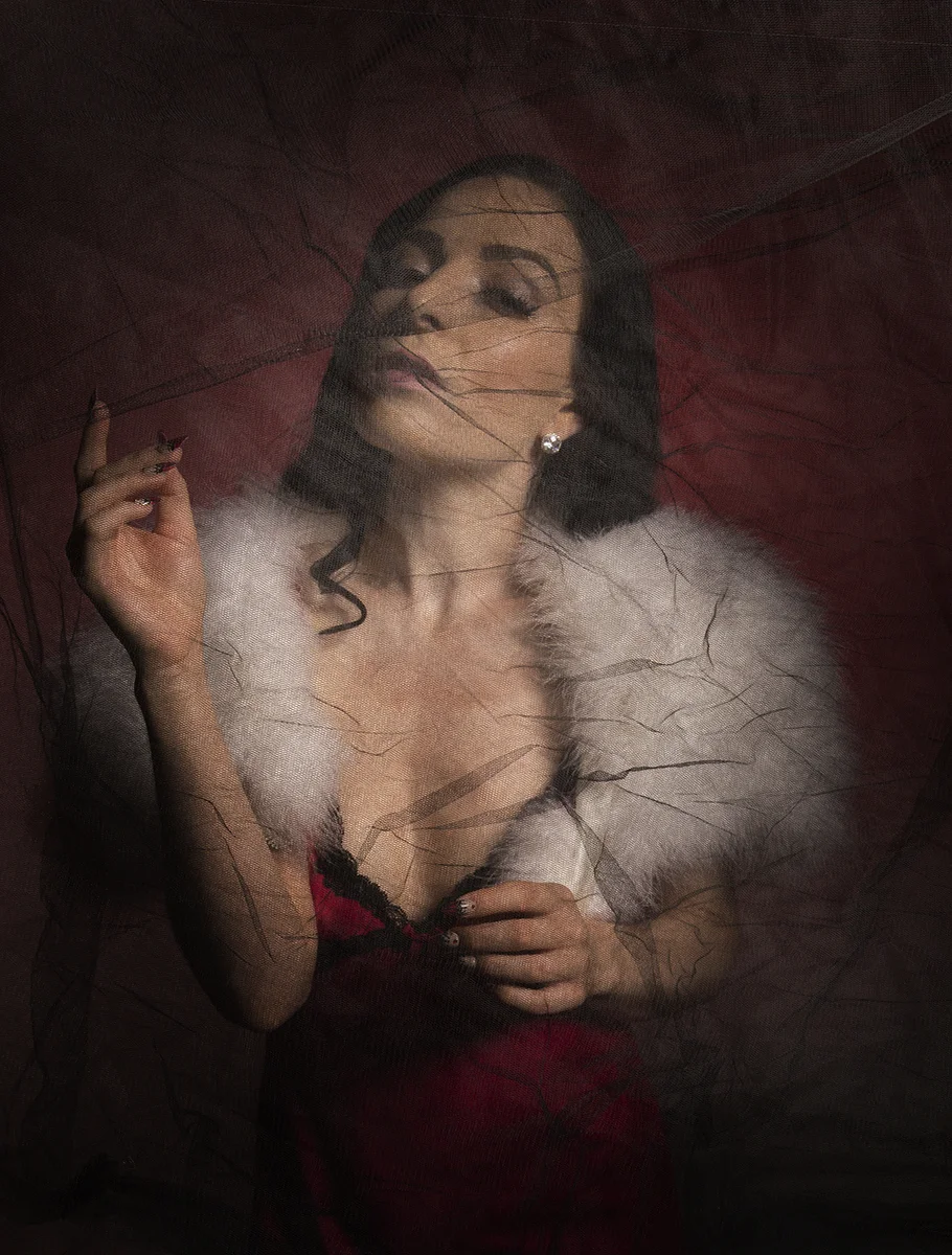 Lucy Behind Tulle