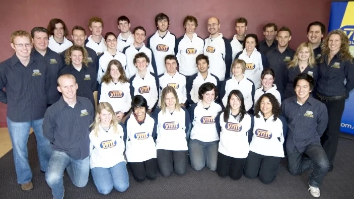 Top Row: Allyson Horrell, Greg Martin, Stuart West, James Murnane, Trevor Tibbertsma, Peter Gilmore, Mark Ramsay, Chris Brennan Middle Top Row: Martin Pannell, Steve Toohey, Mary Grace, Paul Plant, Tanaya Mills nee Bates, Mike Toohey, Angela Briggs (RIP), Nick Seselja, Kristen Toohey Middle Bottom Row: Justin Carrick, Trish McCarthy, Pauline Miller, Mark Tenney, Anthony Powell, Erick Reyna, Helena Cantrall, Nicole Edmiston Bottom Row: Tim Fitzwilliam, Alexandra Wedd, Joanna Howe nee Mascarenhas, Anne-Marie Trainor, Gaby Yuen nee Meli, Emilie Ng, Evelyn Meli nee Cisneros, Jeremy Yuen