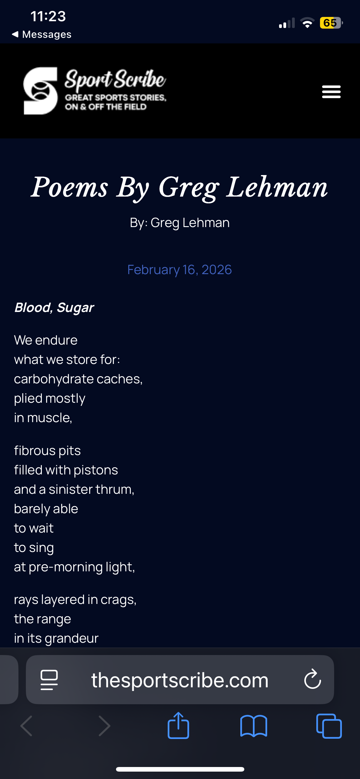 5 Running Poems @ TheSportScribe