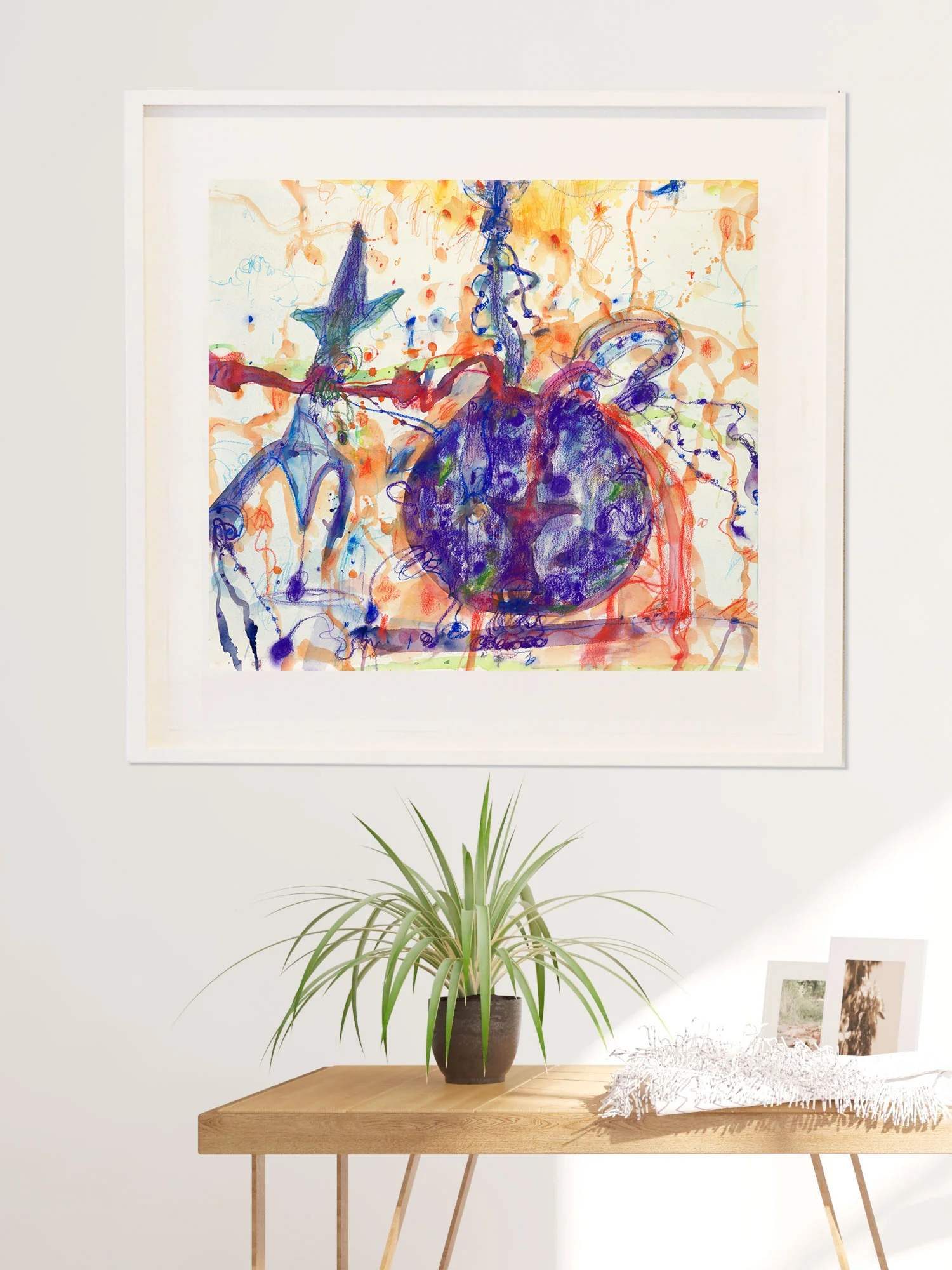 Squid with its own ink John Olsen Limited Edition Print