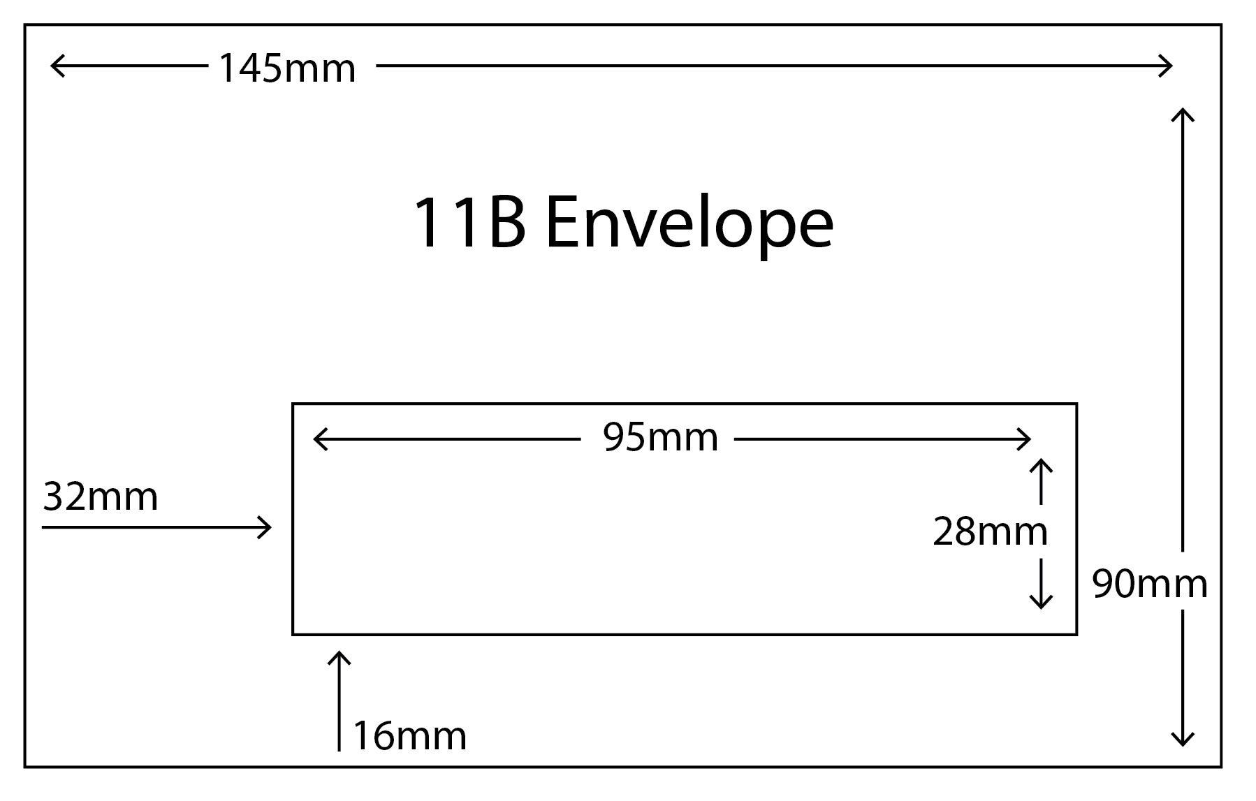 Guide to Common Envelope Window Positions | Glide Print are your local ...