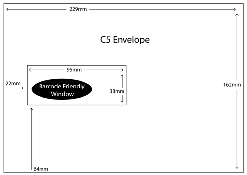 Guide to Common Envelope Window Positions | Glide Print are your local ...