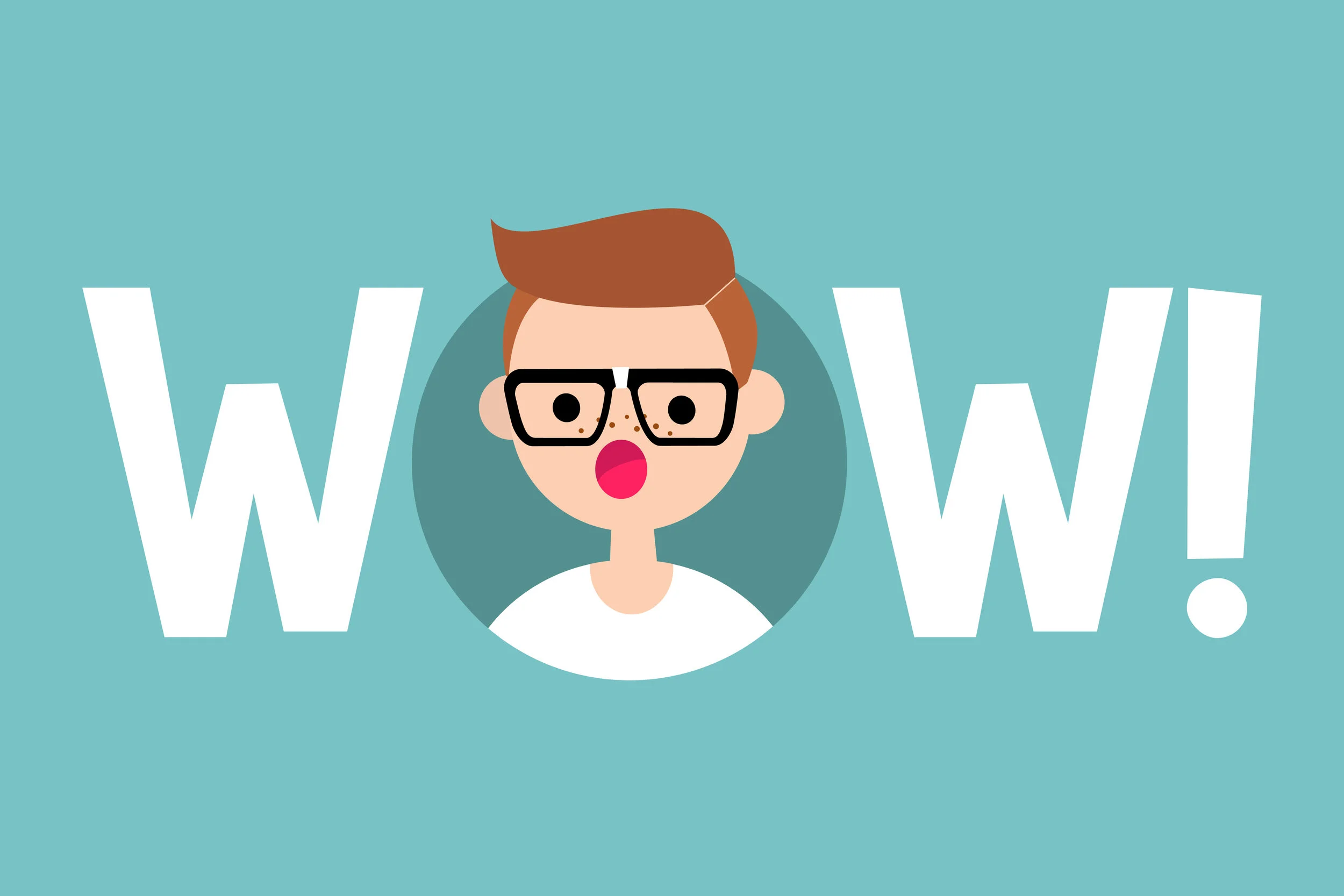 A typical Millennial saying. 'Wow!'