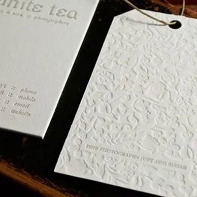 LETTERPRESS INKLESS PRINTING