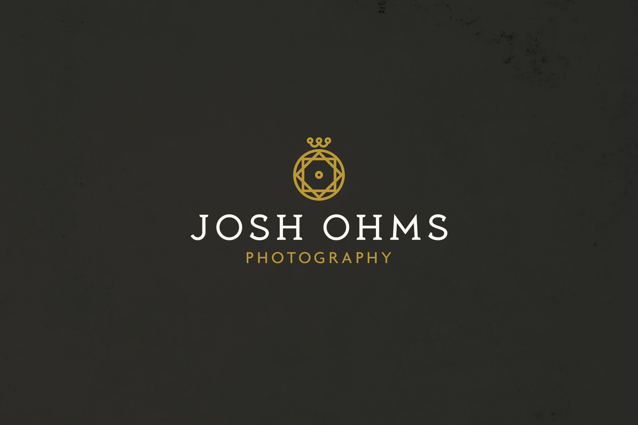  An identity project for a Chicago based wedding photographer. The mark embraces the letter "O" in "Ohms" while the shapes inside suggest the imagery of a camera lens. The double squares create a diamond shape that symbolizes genuine quality and stre