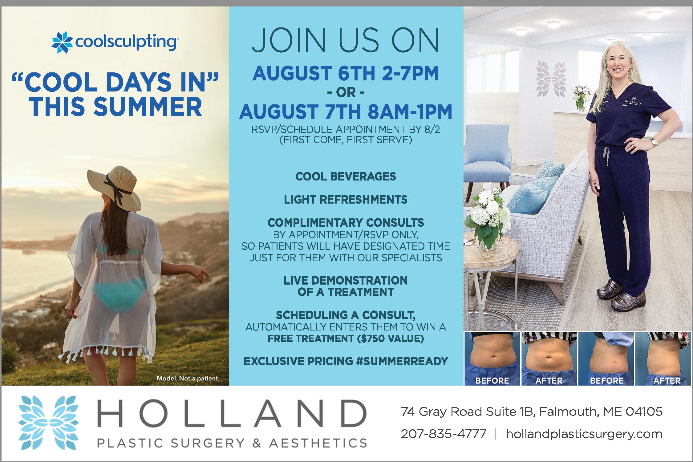 Cool Days In - Stay Cool this Summer with CoolSculpting! — Holland Plastic  Surgery & Aesthetics