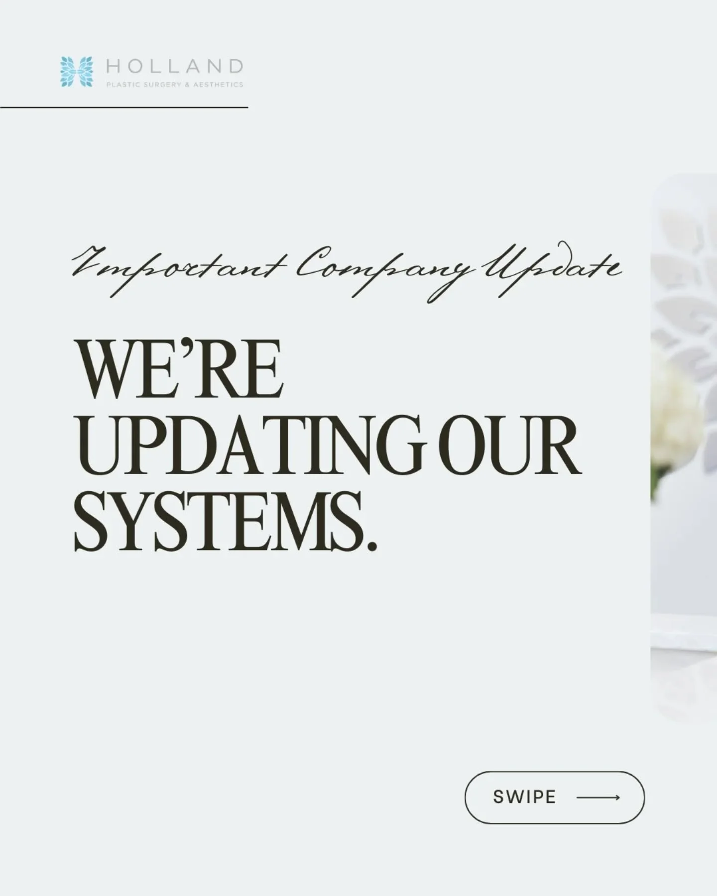We&rsquo;re excited to share an important update as part of our continued commitment to providing exceptional care and service to our patients. 🤍