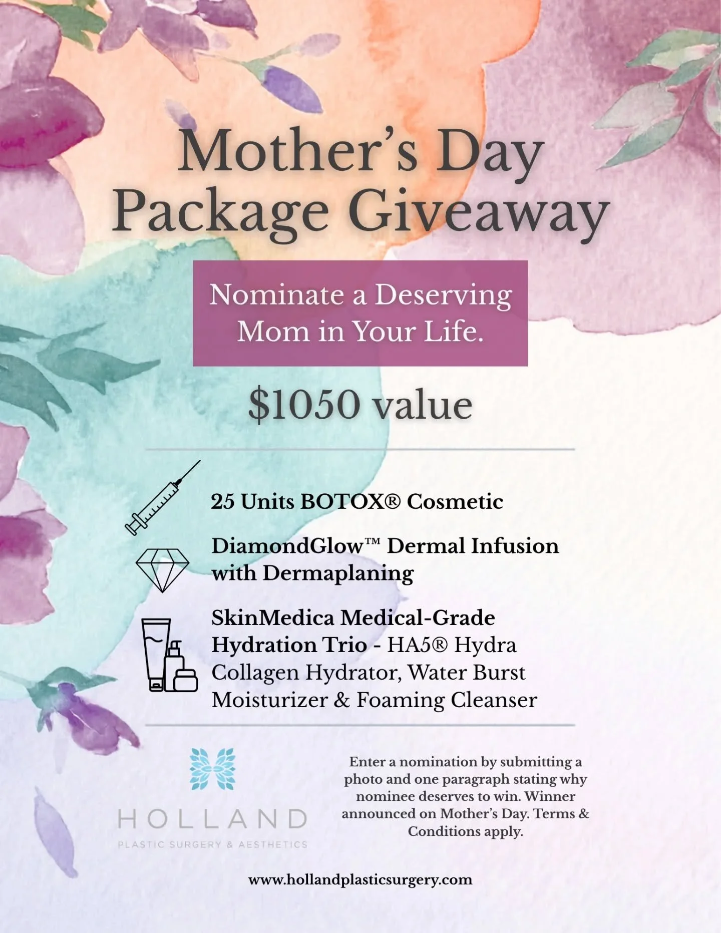 Our annual Mother's Day giveaway is officially open! 💜

Visit the event page on our website to submit your nomination and for full details. We love reading every special story you share! 

Tag your favorites, so they don't miss out! The winner will 