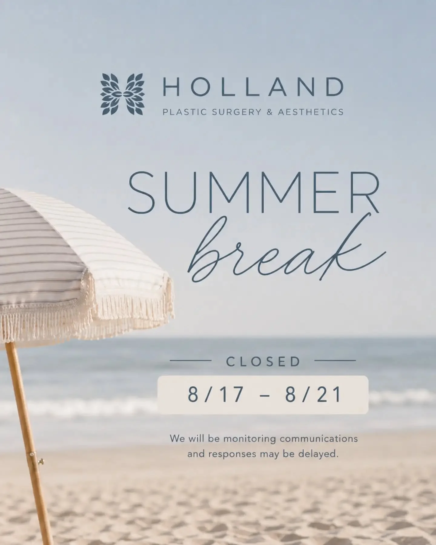Summer break is here! Our team is taking a little time to recharge and enjoy the season.

We&rsquo;ll have limited availability for essential communications during our break. For urgent assistance, please call our main line at&nbsp;207-835-4777&nbsp;
