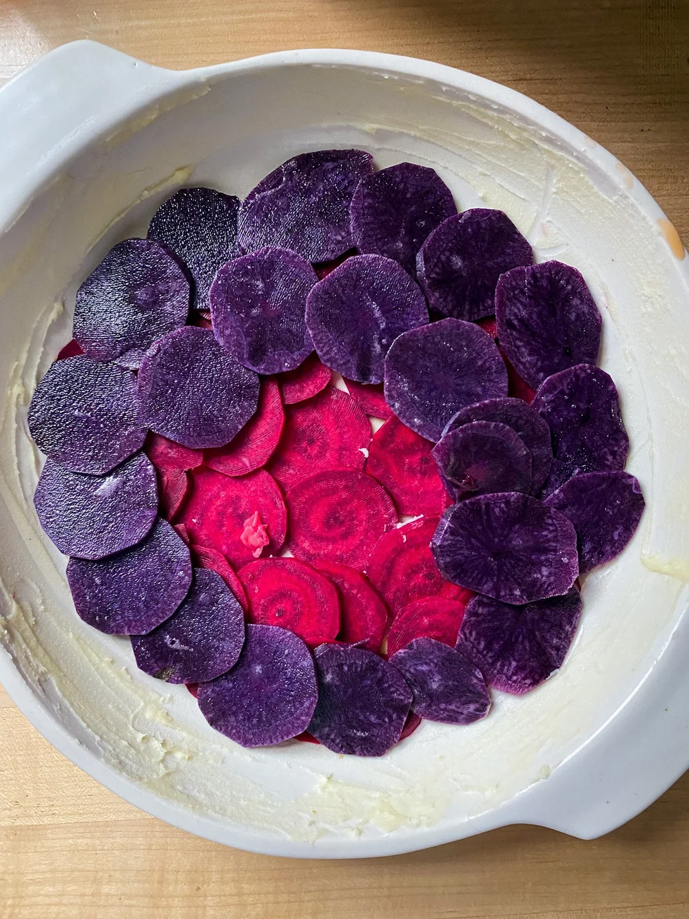 Ombré Root Vegetable Gratin — FEED THE SWIMMERS