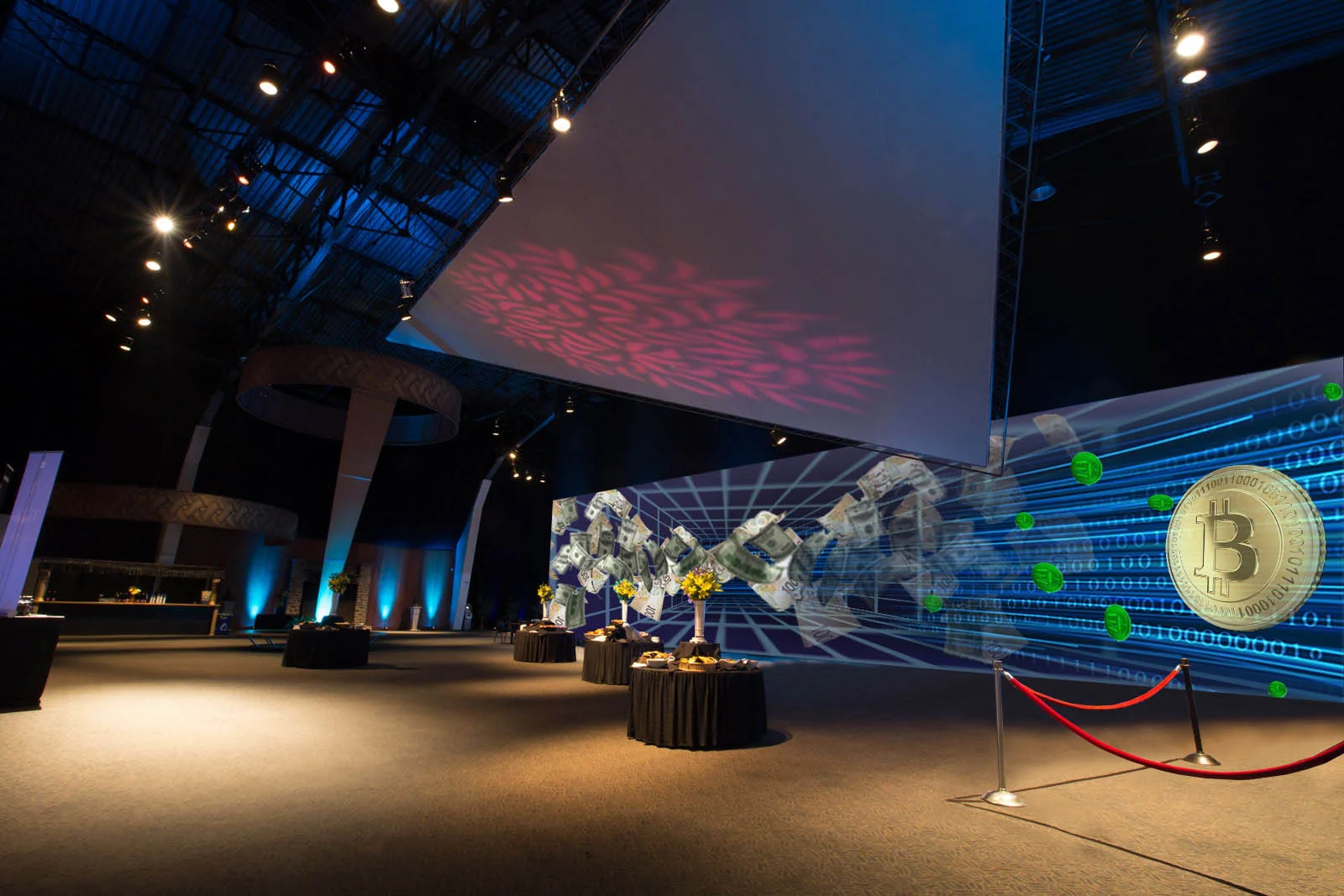 Projection Mapping for Bitcoin Convention