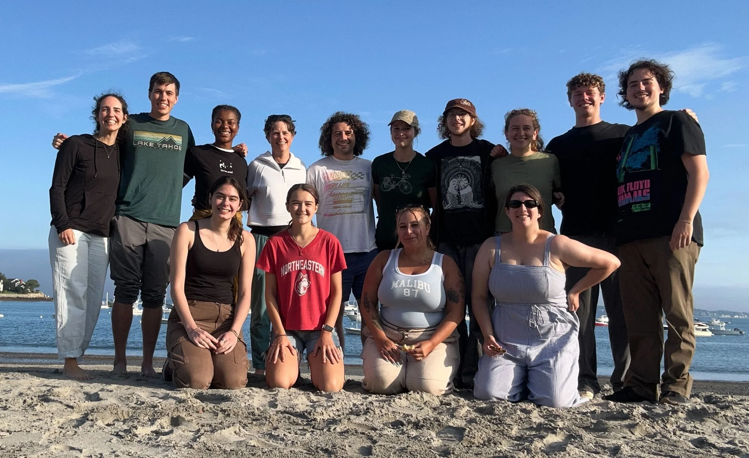 Hughes lab members at the beach, circa summer 2025