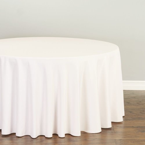 Baby Pink Round Polyester Linen — Box K Events