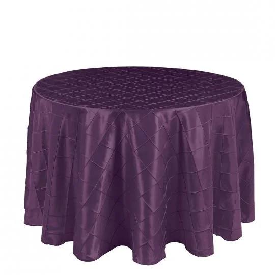 108 IN. ROUND PINTUCK TABLECLOTH EGGPLAN.jpg
