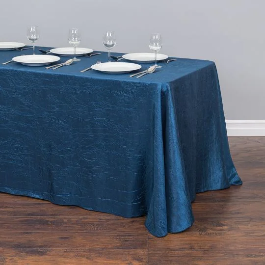 90 X 156 IN. RECTANGULAR CRINKLE TAFFETA TABLECLOTH NAVY BLUE.jpg