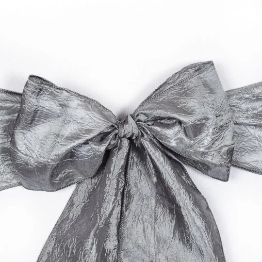 CRINKLE TAFFETA SASH CHARCOAL .jpg