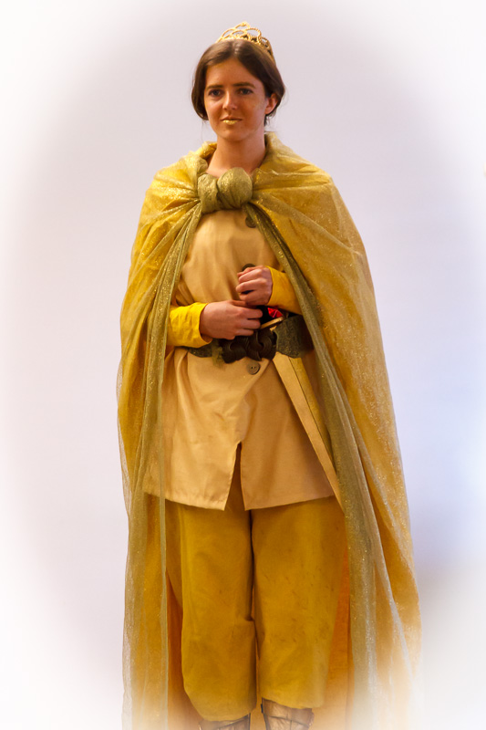 Prince (Courtney Turner, Director), in The Happy Prince, at the State Library of Queensland, as part of the 2015 Brisbane Anywhere Festival. Picture credit: Geoff Lawrence.