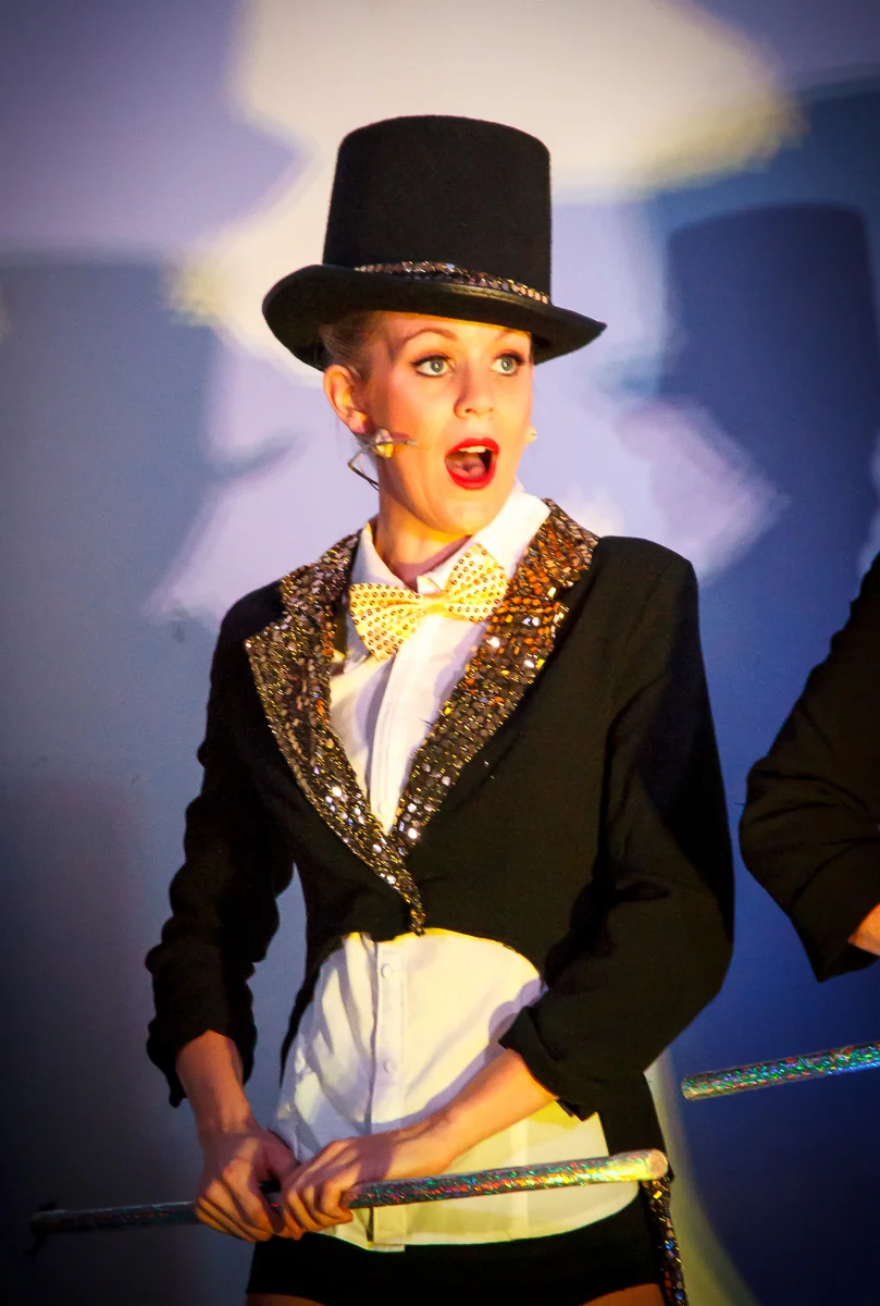Pictured: Jenny Usher (Director/Choreographer/Performer), in Top Hat n’Tails, at The Jazz Age Dance Cabaret . Picture credit: Geoff Lawrence .