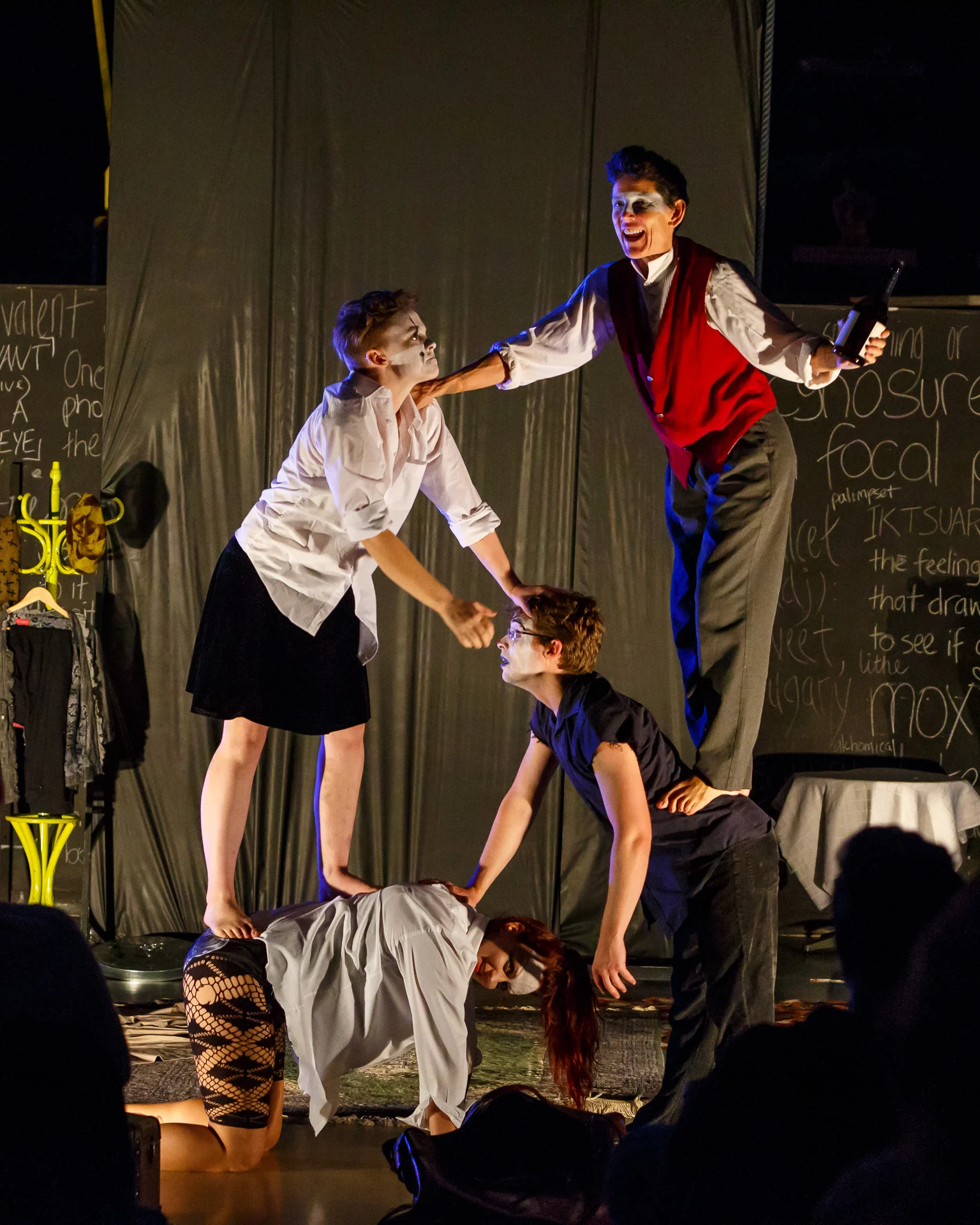Pictured (L to R): Nadia Jade (kneeling), Kelsey Adams, Ty Fitzsimons, and Phoebe Manning. Picture credit: Geoff Lawrence, Creative Futures Photography.