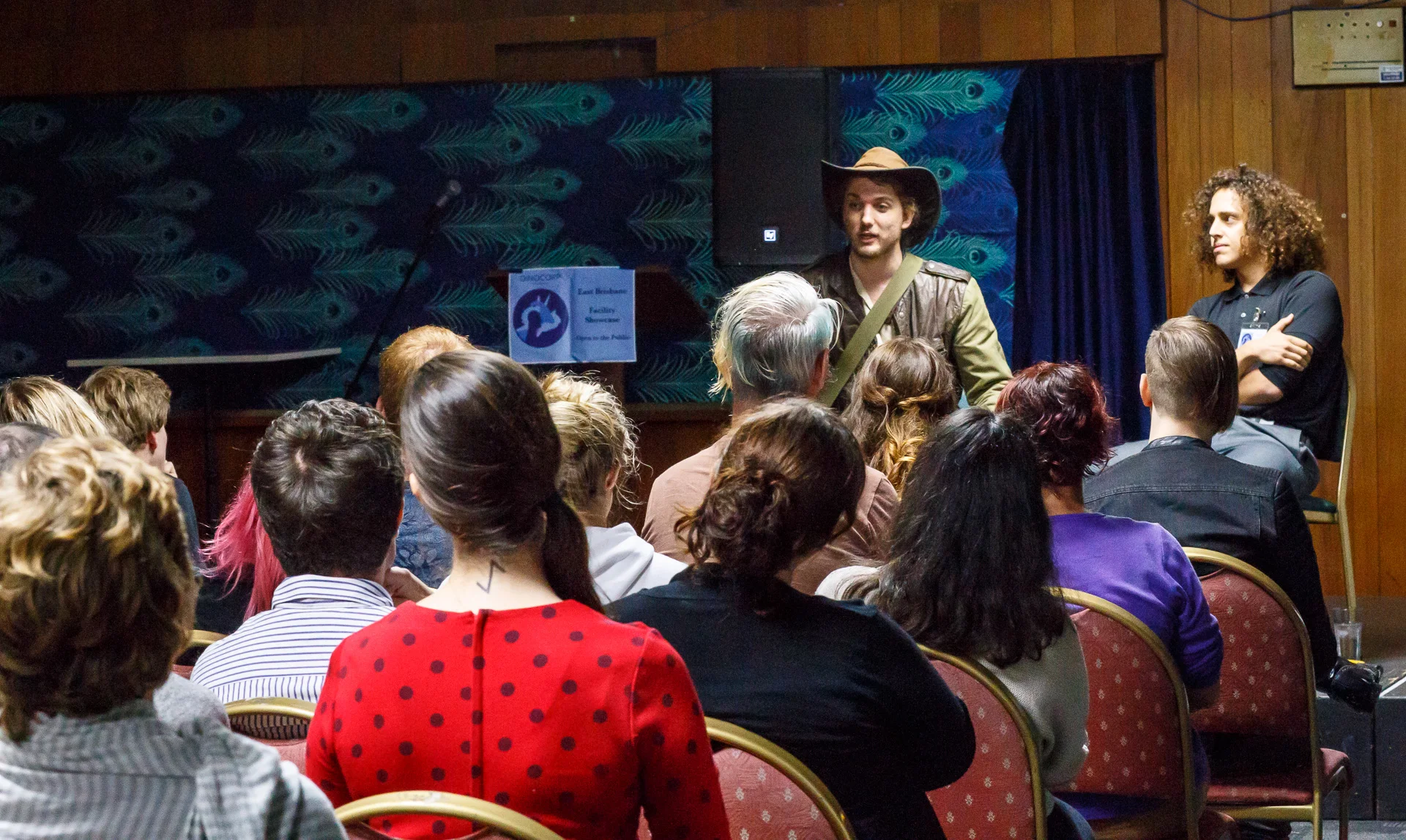 Pictured : Audience interaction at Dinopocalypse. Picture credit: Geoff Lawrence, Creative Futures Photography