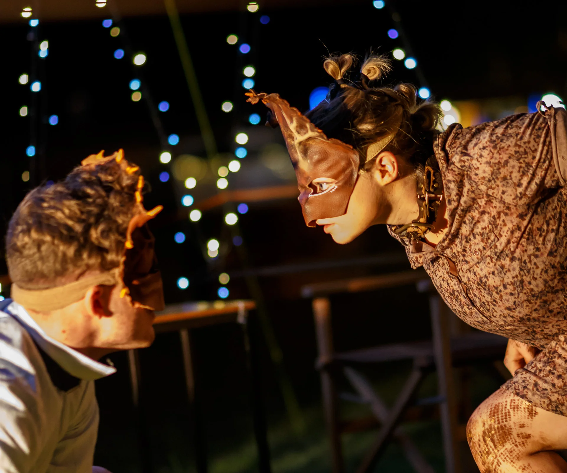 Picture : Dinosaur behaviour à la Dinopocalypse . Picture credit : Geoff Lawrence, Creative Futures Photography