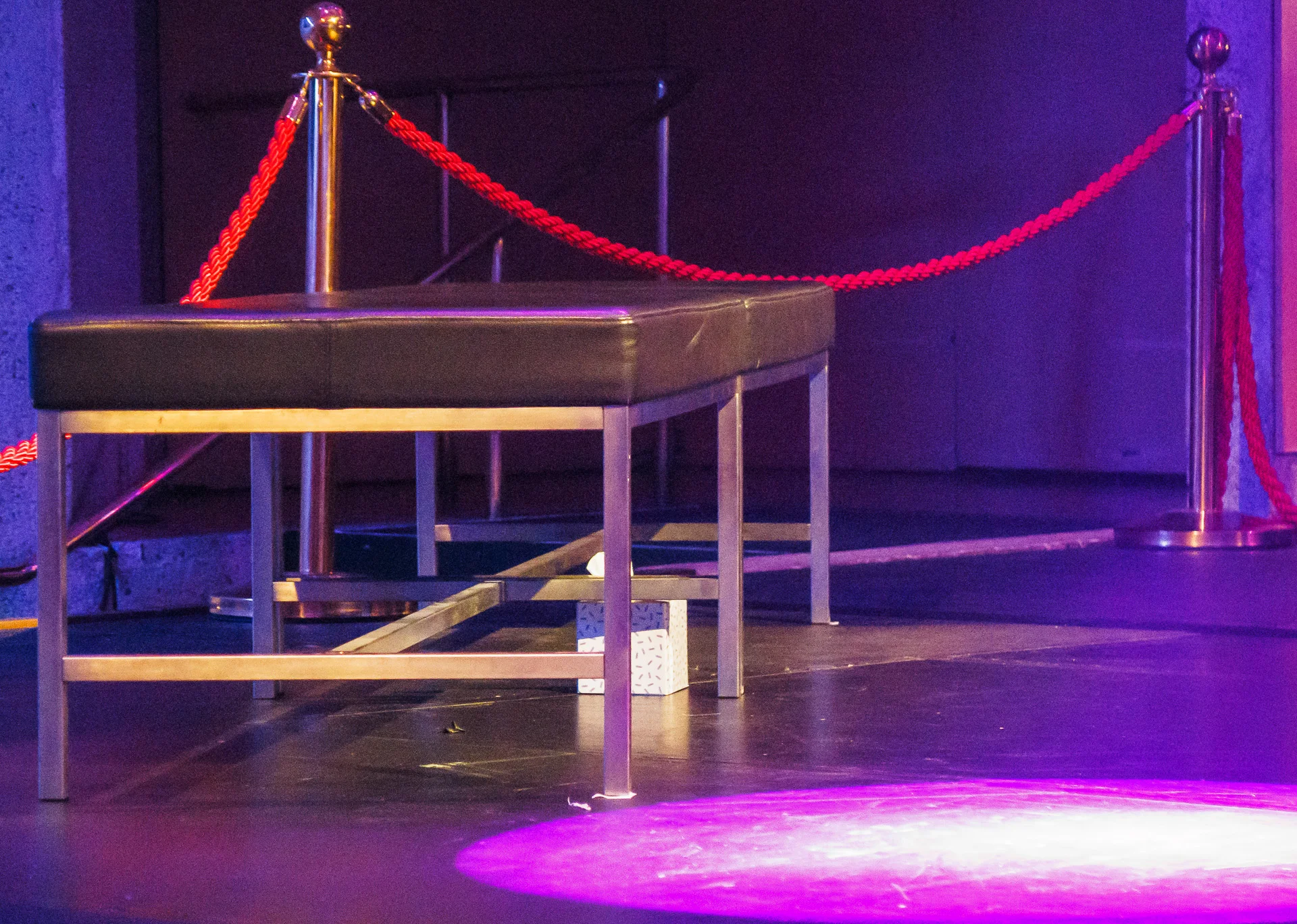 Pictured: The stage is set (complete with tissues!). Picture credit: Creative Futures Photography.