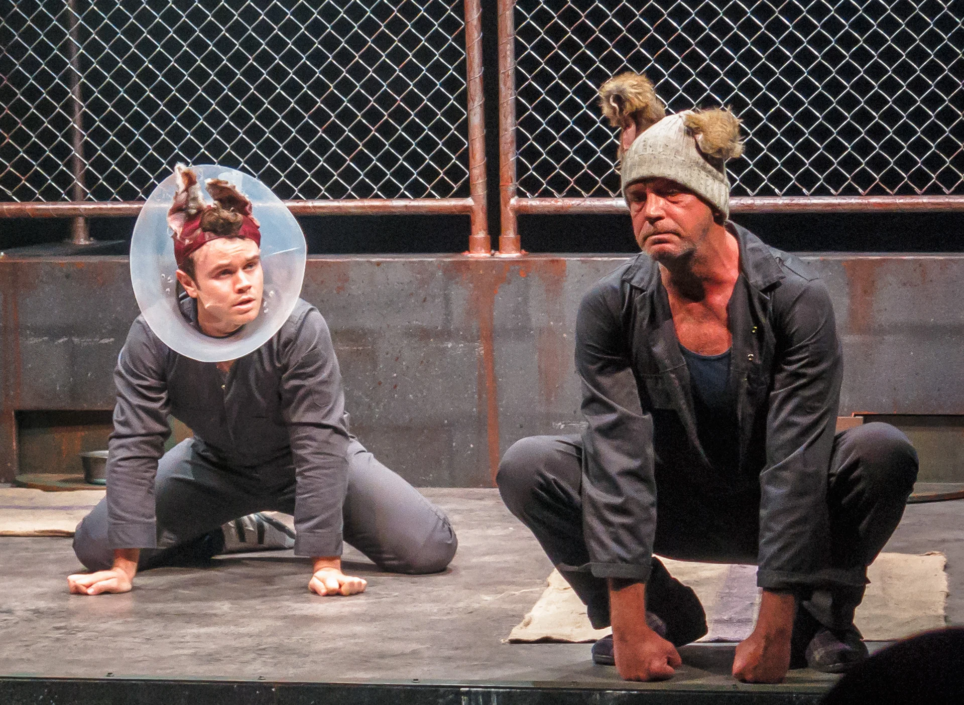 Pictured (L to R) : Compelling performances by Tom Oliver (Young Dog) and Ron Kelly (Old Dog). Picture credit: Creative Futures Photography.