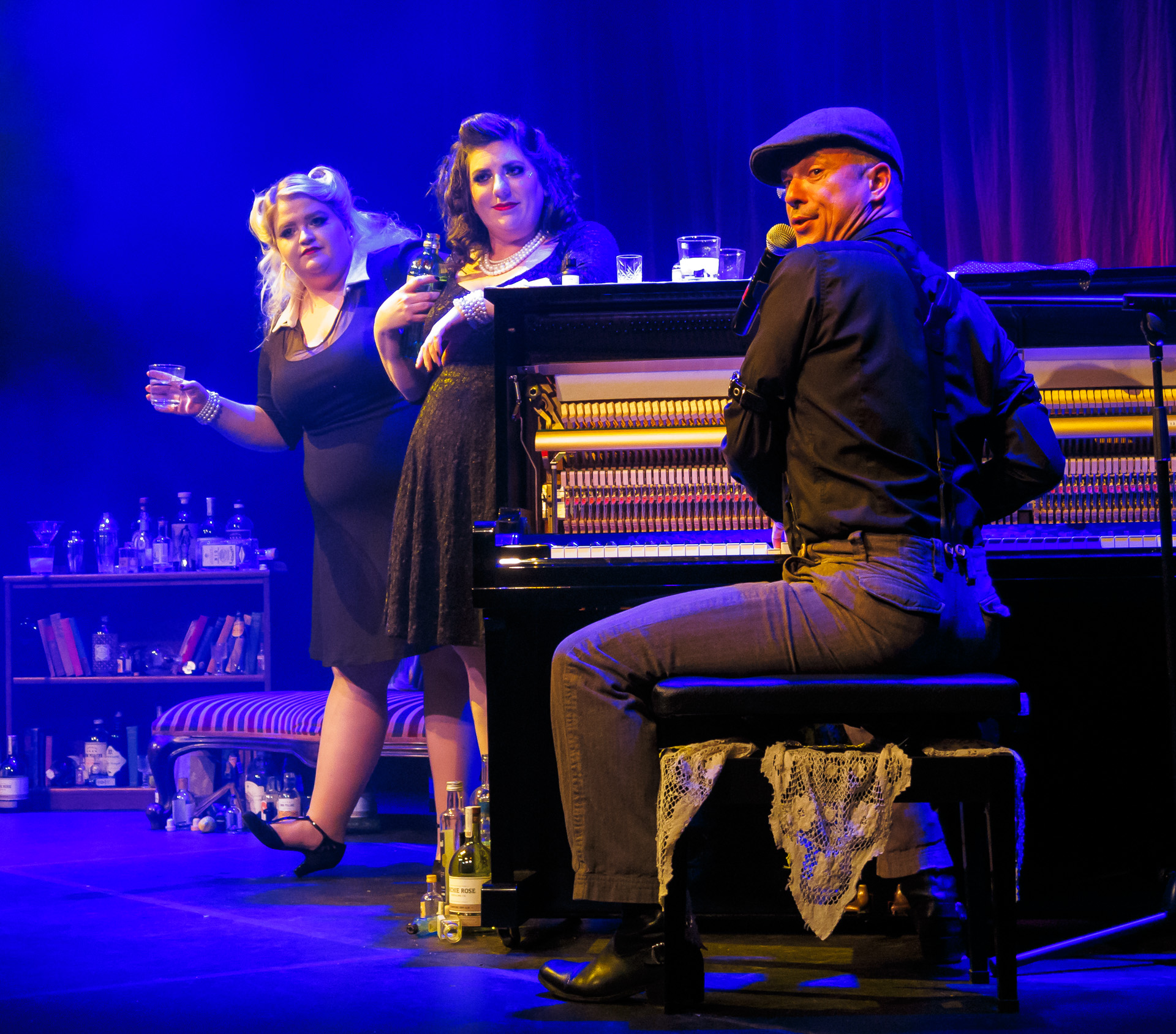 Pictured: The fabulous cast of Mother’s Ruin: A Cabaret About Gin . Picture credit: Creative Futures Photography.