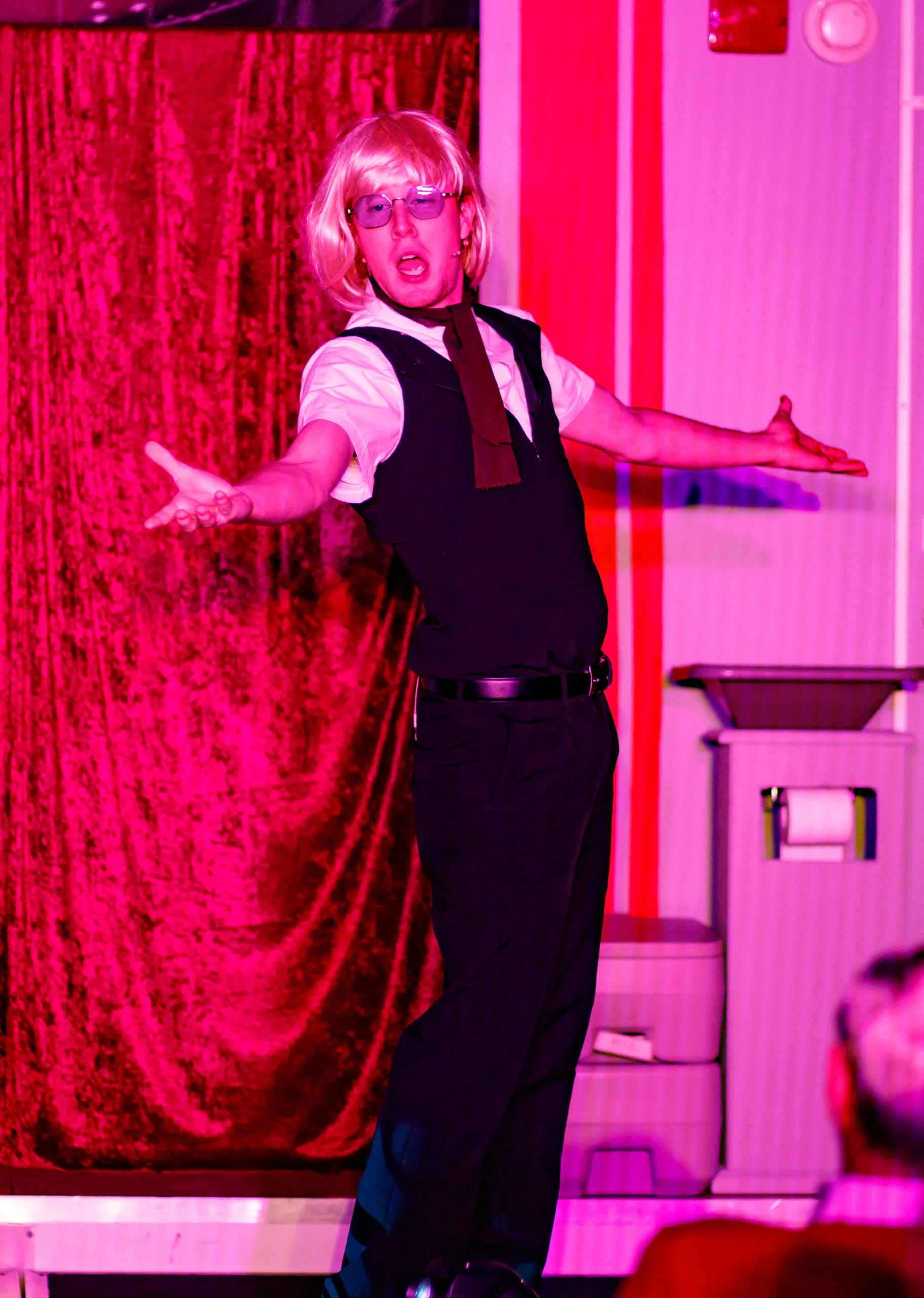 Pictured: Derek (Andrew Freeborn). Picture credit: Creative Futures Photography .