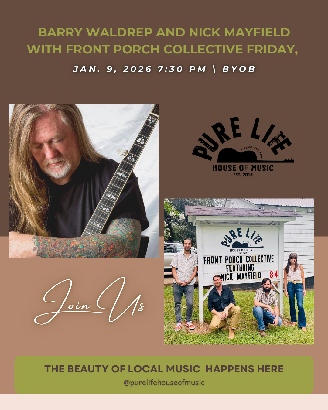 Barry Waldrep and Nick Mayfield with Front Porch Collective