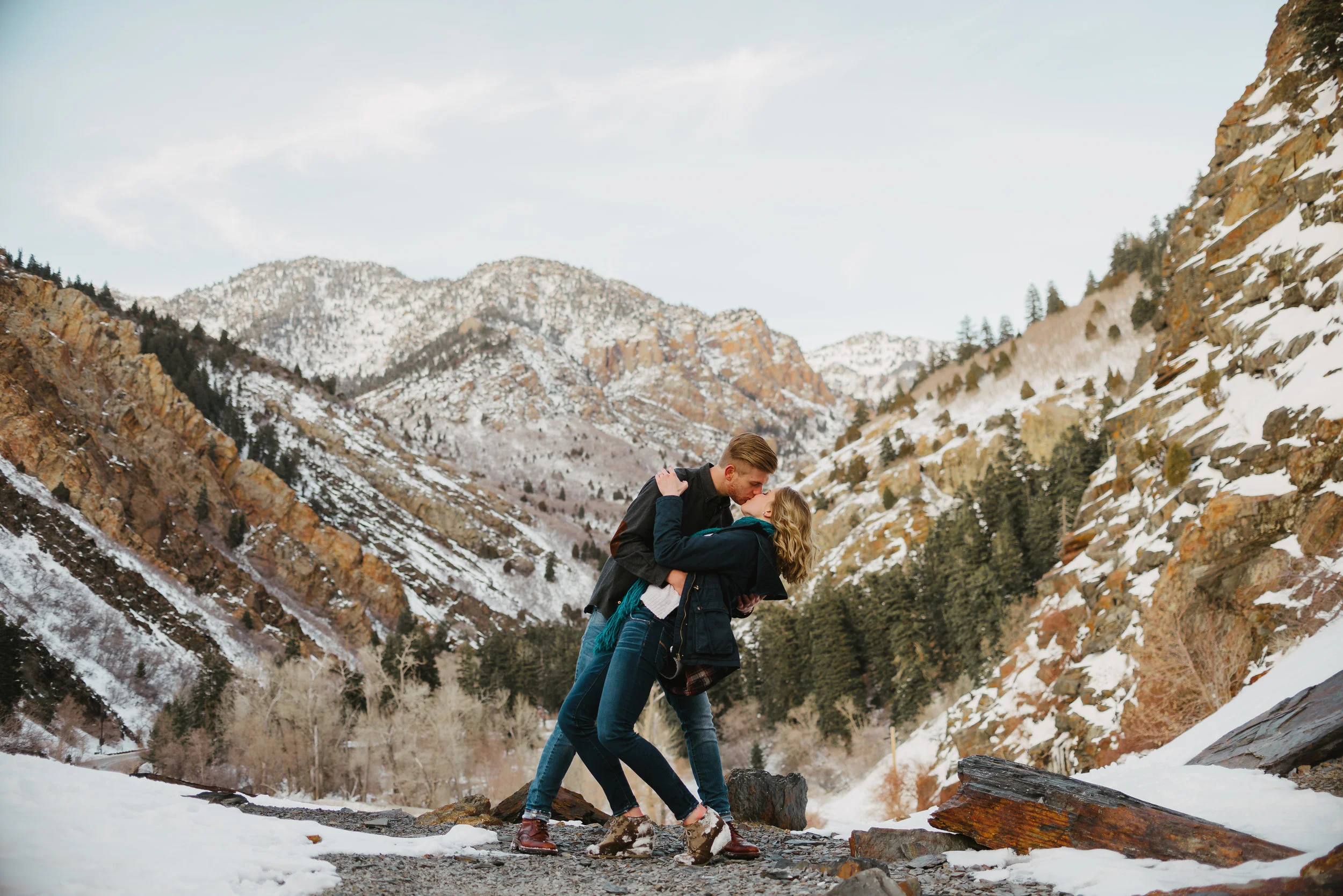 Chelsie & Wilson Engagements, Big Cottonwood Canyon