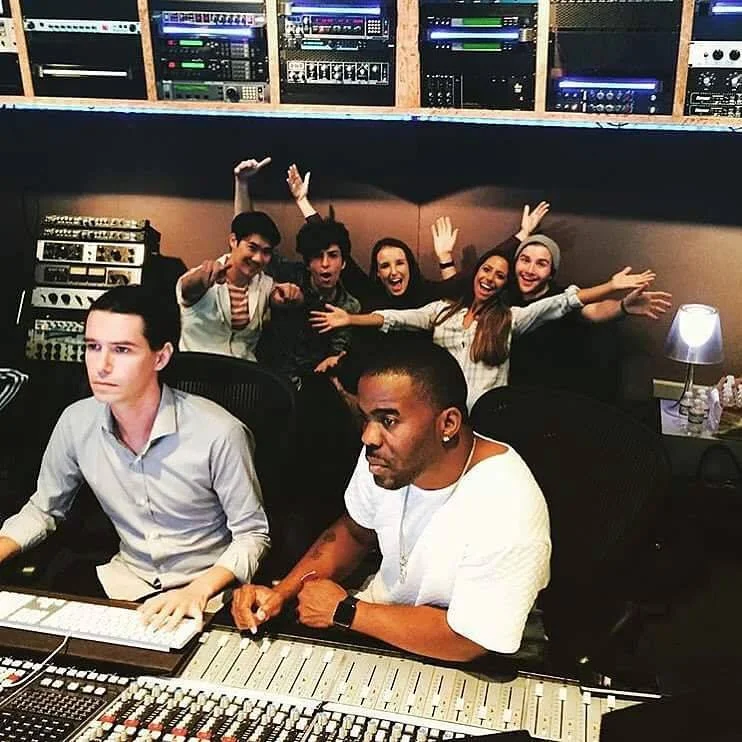 Catriona Fray records with UCLA ScatterTones for ABC Family commercial