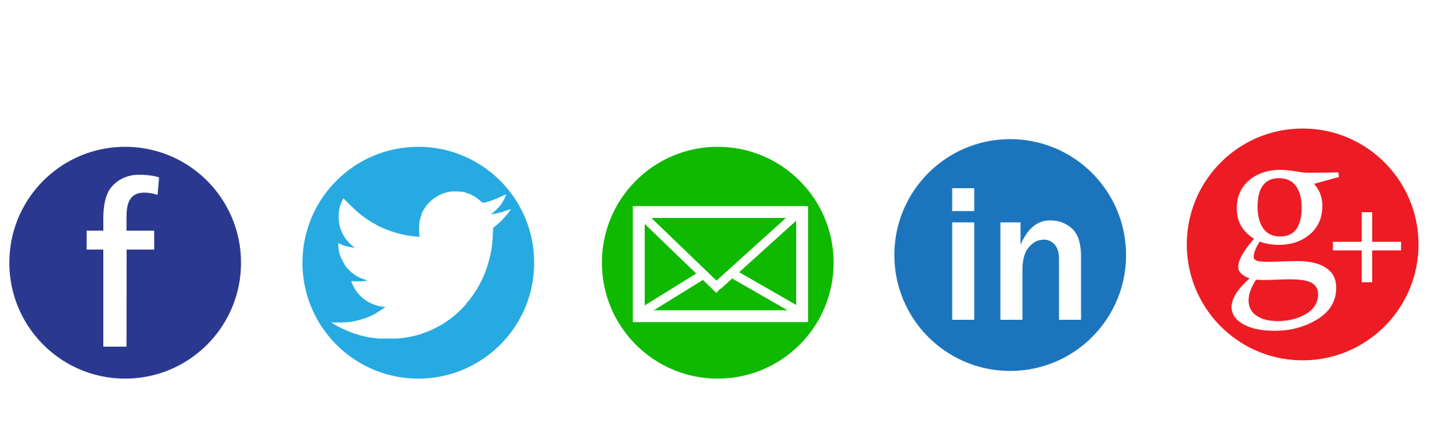 Social sharing icons.