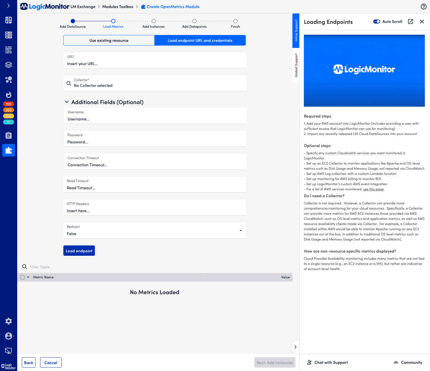 Before loading - add url without resource - additional fields shown.png