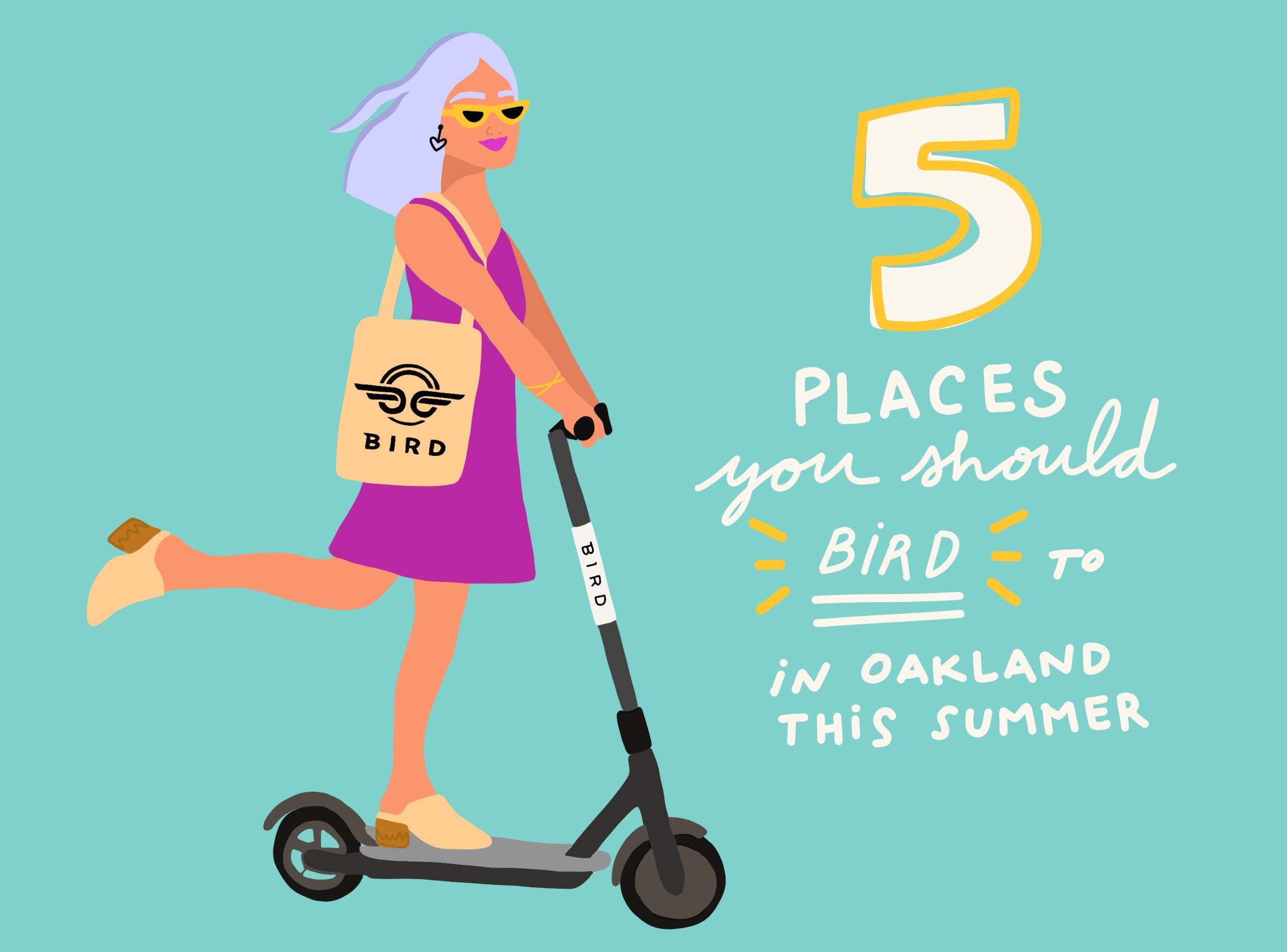 5 Places to Visit in Oakland on a Scooter