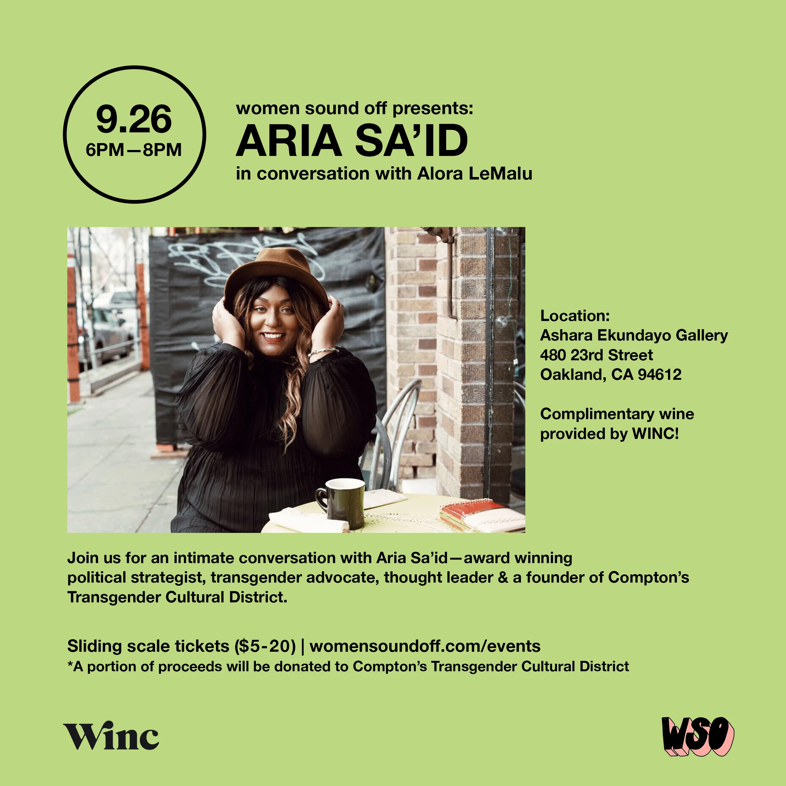 WSO Presents: Aria Sa'id (Founder of Compton’s Transgender Cultural District)